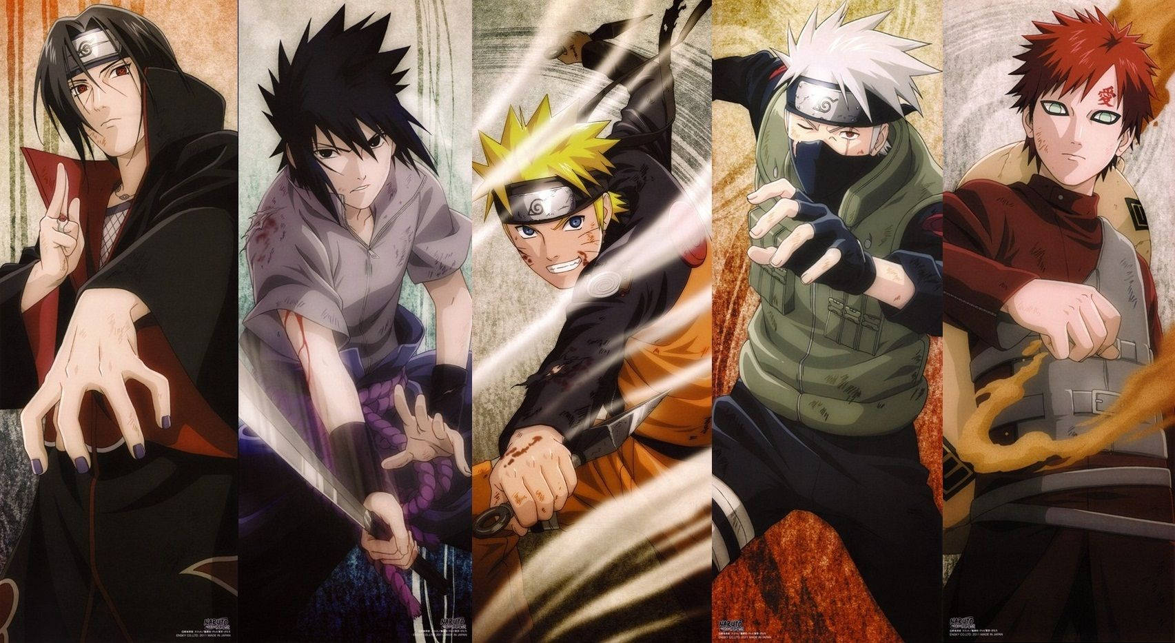 Wahusika wa hadithi wa Naruto Shippuden Picha ya Ukuta