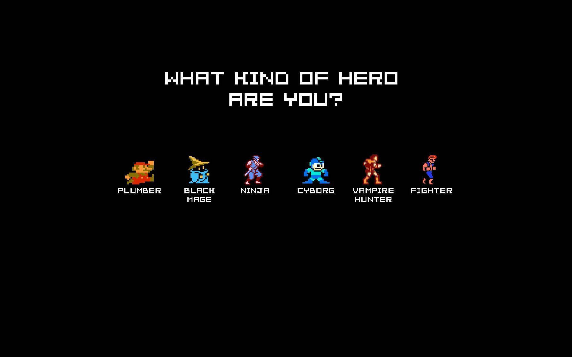Wahusika wa Kiasili wa Michezo ya Pixel Picha ya Ukuta