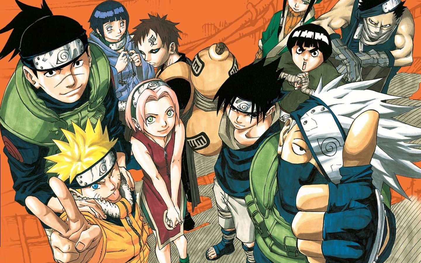 Wahusika wa Manga na Anime ya Naruto Ninja wa Konoha Picha ya Ukuta