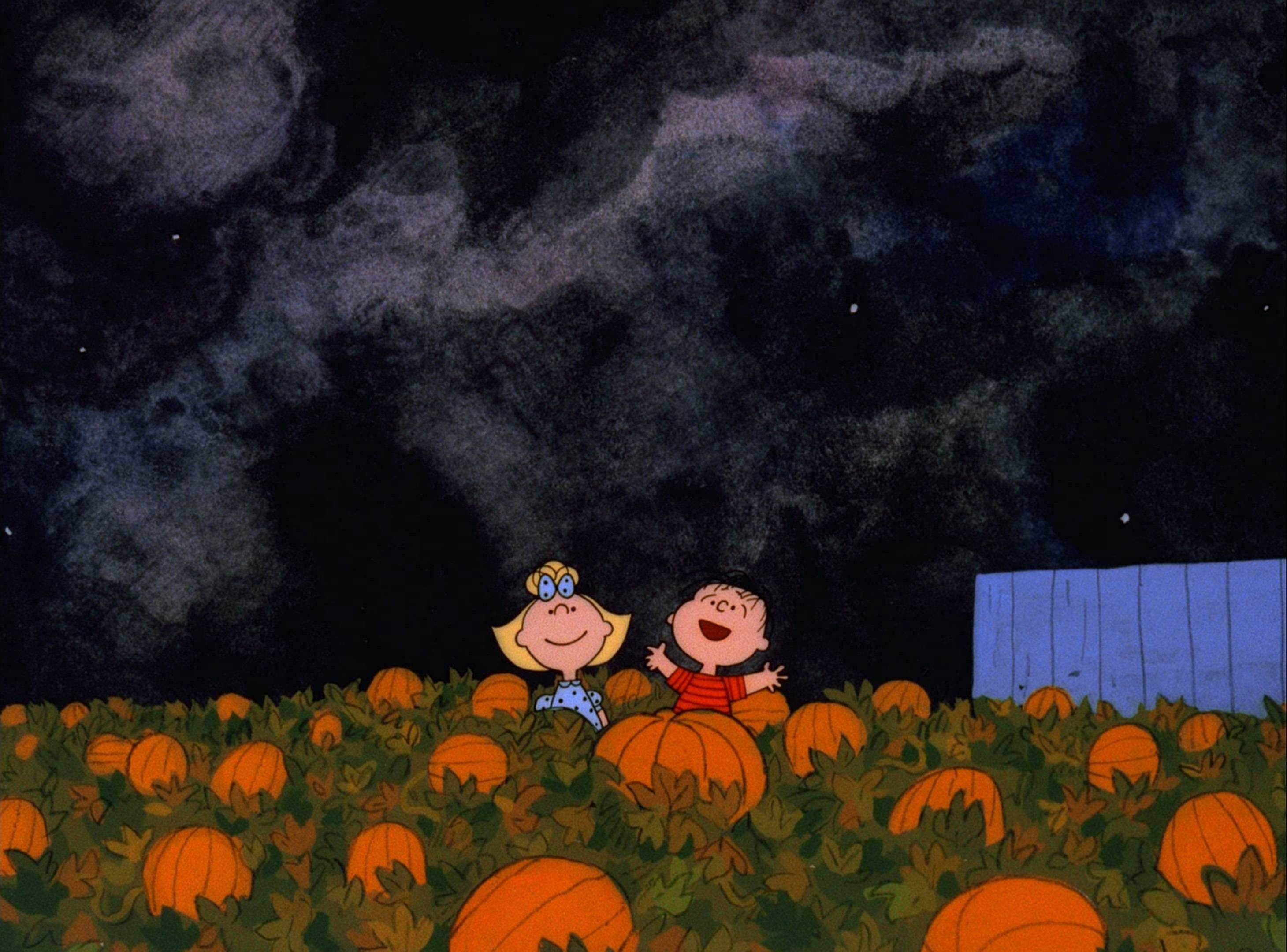 Wahusika Wa Peanuts Wa Halloween Wazuri Na Warembo Picha ya Ukuta