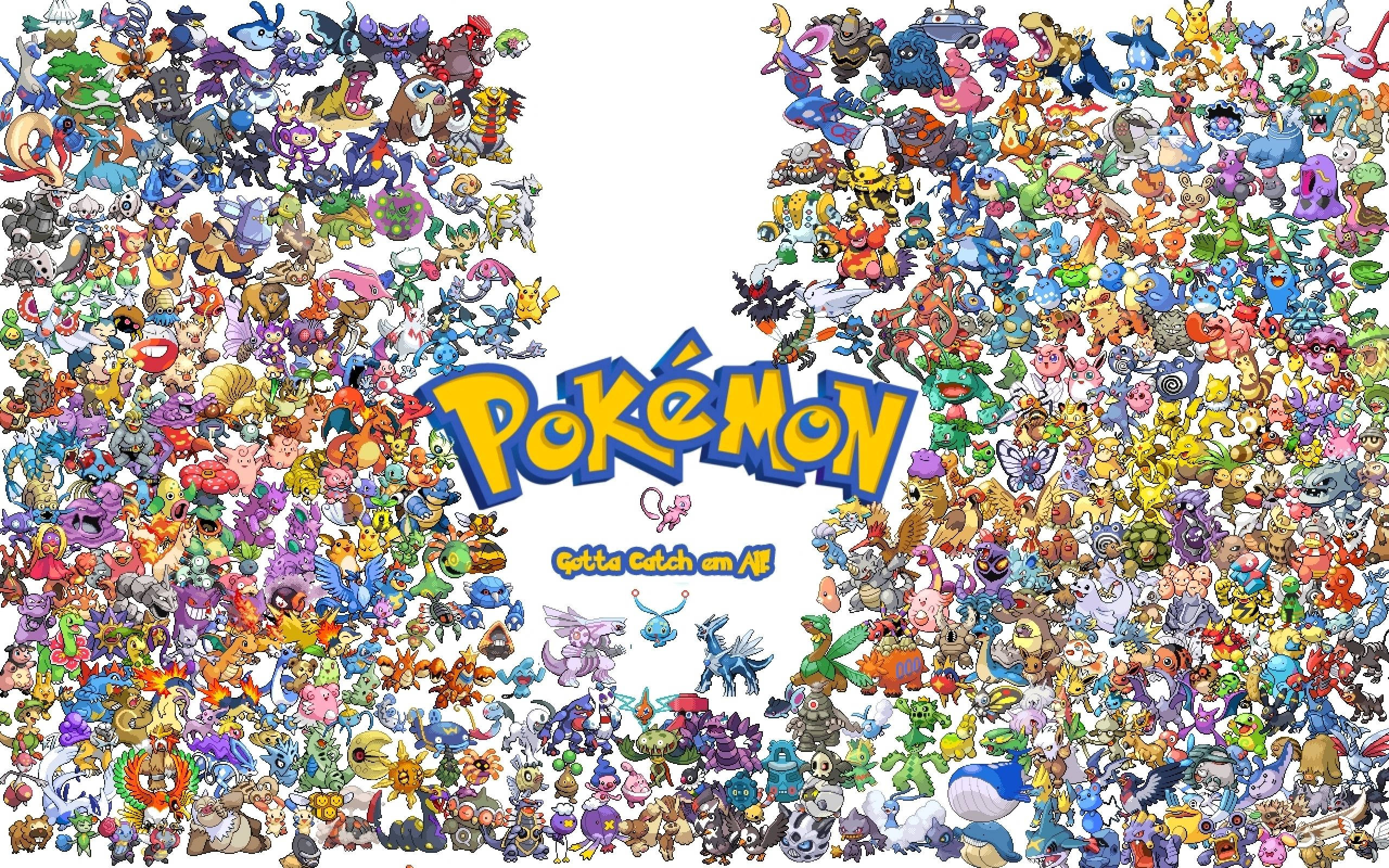 Wahusika wa Pokémon Picha ya Ukuta
