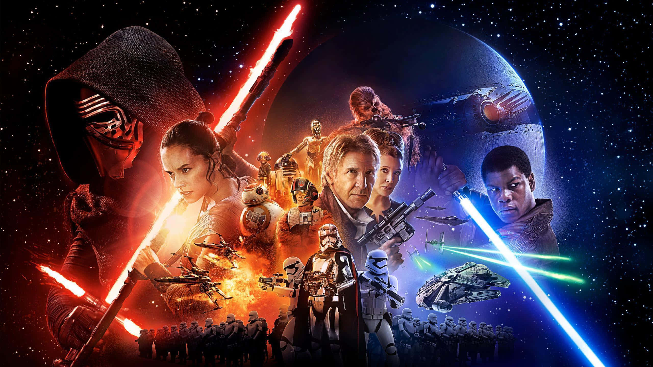 Wahusika wa Star Wars The Force Awakens Picha ya Ukuta