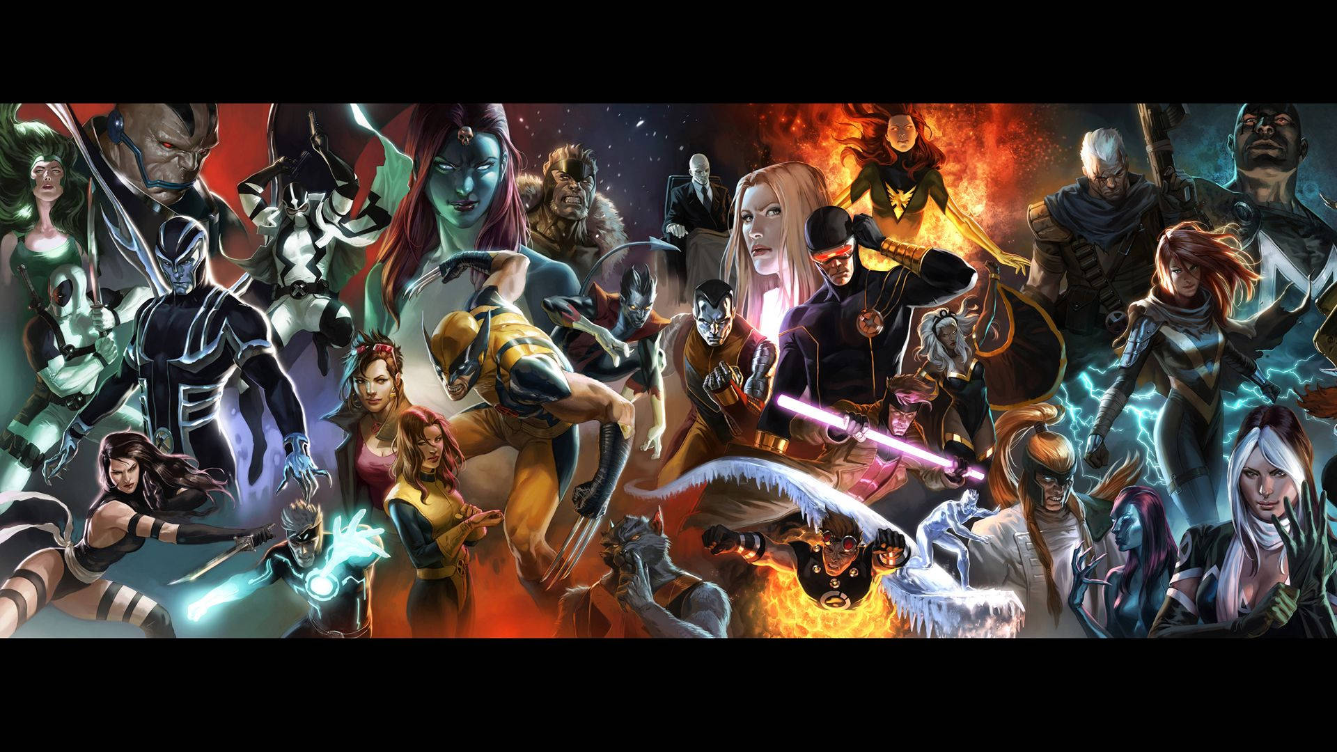Wahusika Wote wa Marvel Mahali Pamoja! Picha ya Ukuta