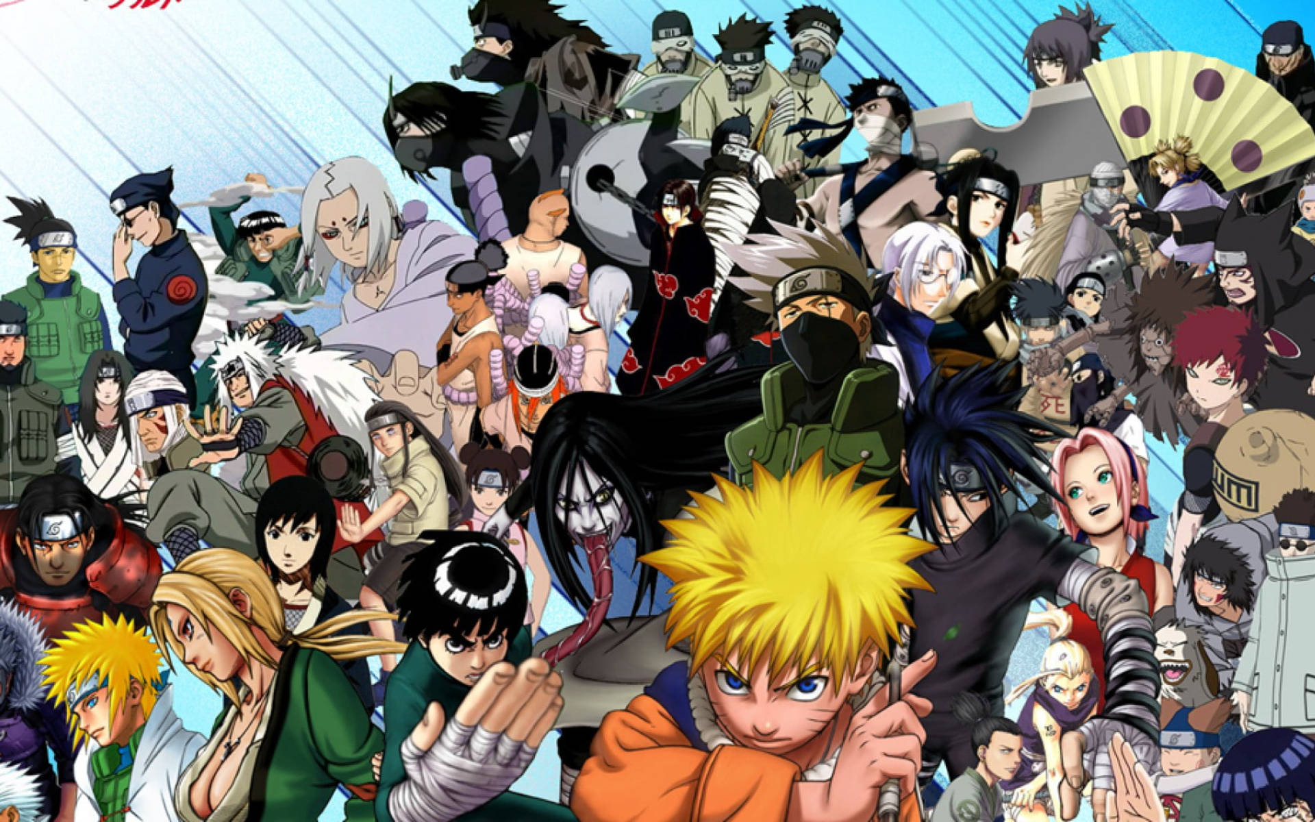 Wahusika Wote wa Naruto Picha ya Ukuta