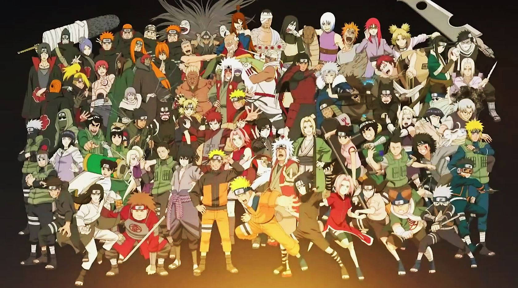 Wahusika Wote wa Ninja Naruto Picha ya Ukuta