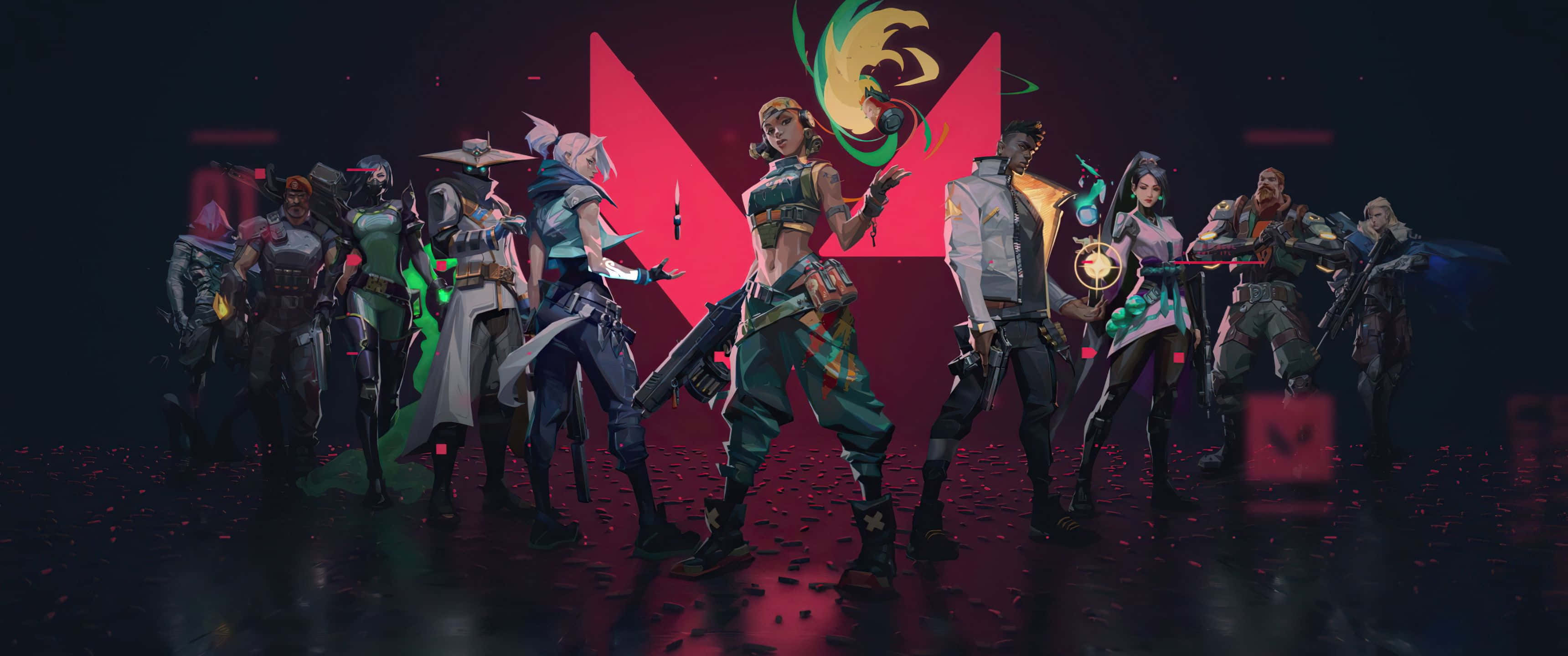 Wakala wa Valorant Raze 3440x1440p Mandhari Picha ya Ukuta