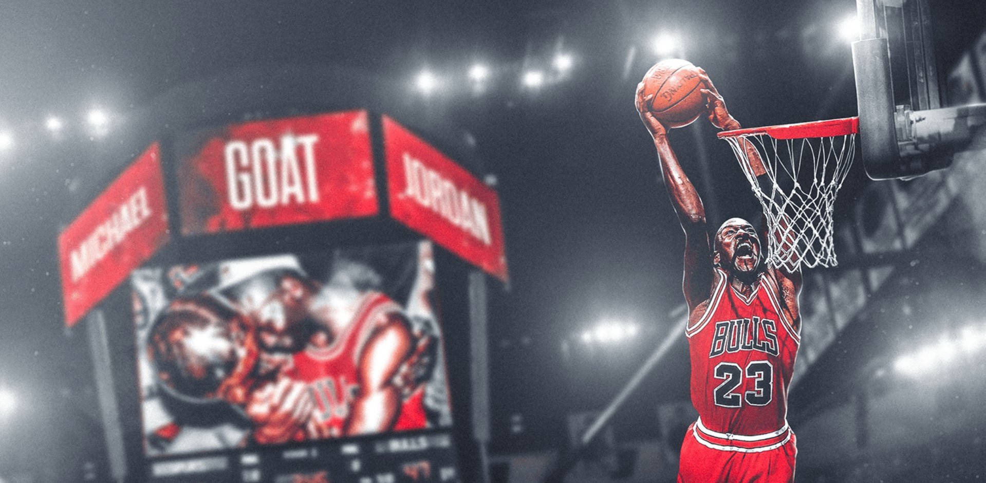 Wakati Mzuri wa Mpira wa Kikapu wa Michael Jordan Picha ya Ukuta