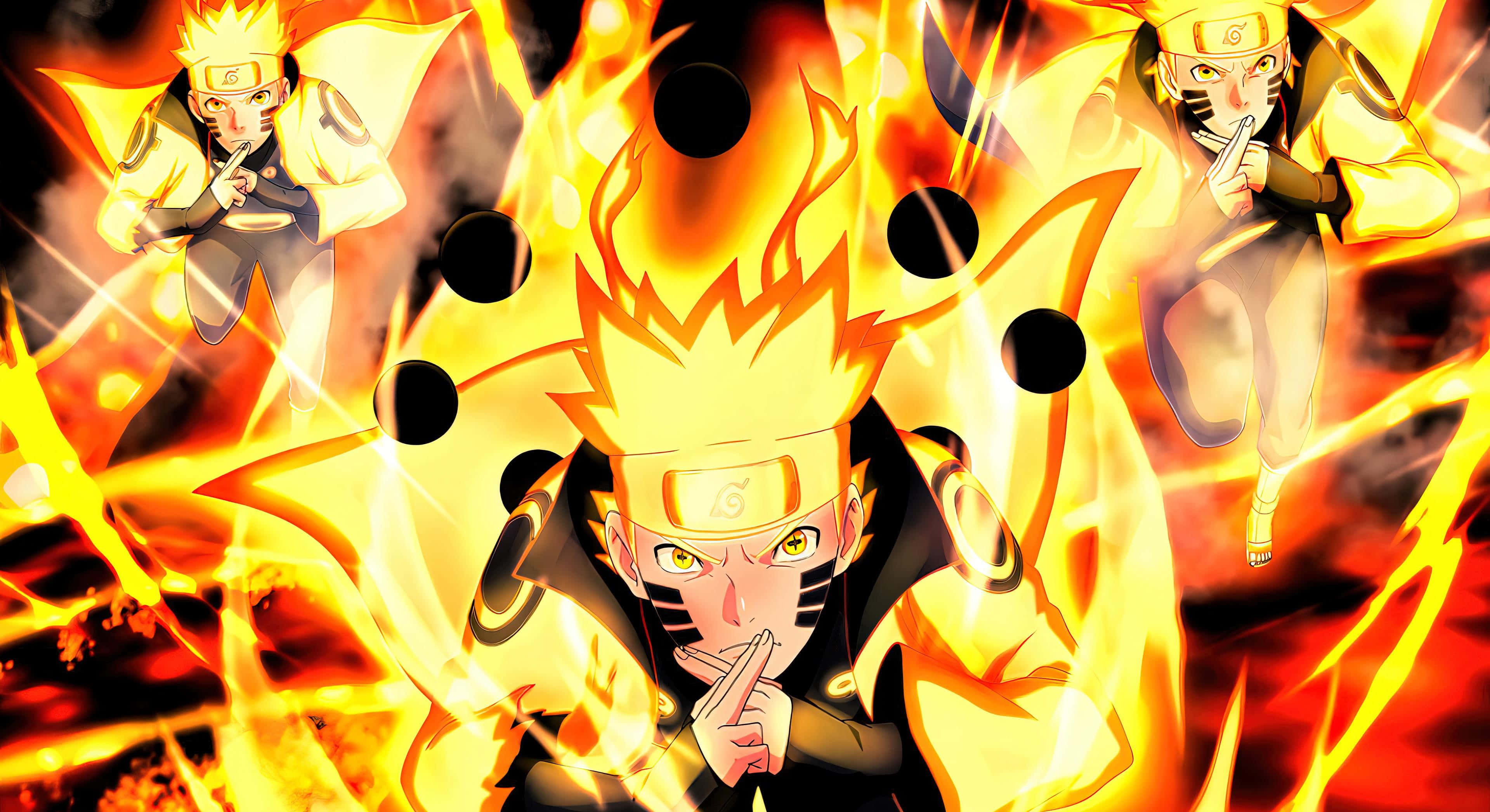 Wakati wa Epic wa Mfululizo wa Naruto Shippuden Picha ya Ukuta