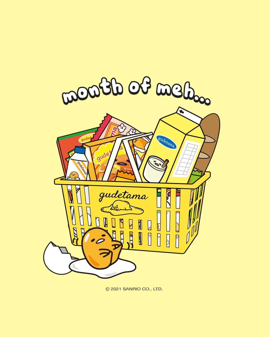 Wakati wa kuwa teki na Gudetama Phone! Picha ya Ukuta