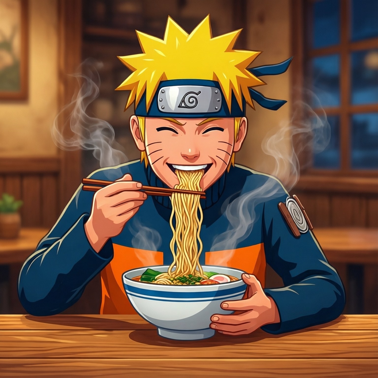 Wakati wa Ramen Vekta Picha ya Ukuta