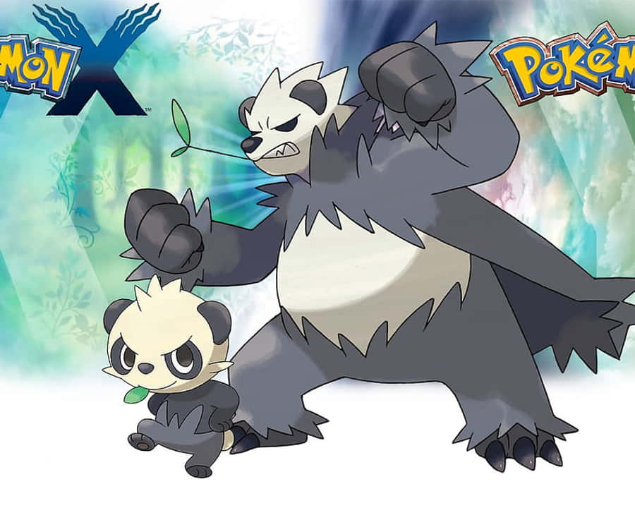 Wakati wa Ushindi wa Pancham na Pangoro, Pokemon X na Y Picha ya Ukuta
