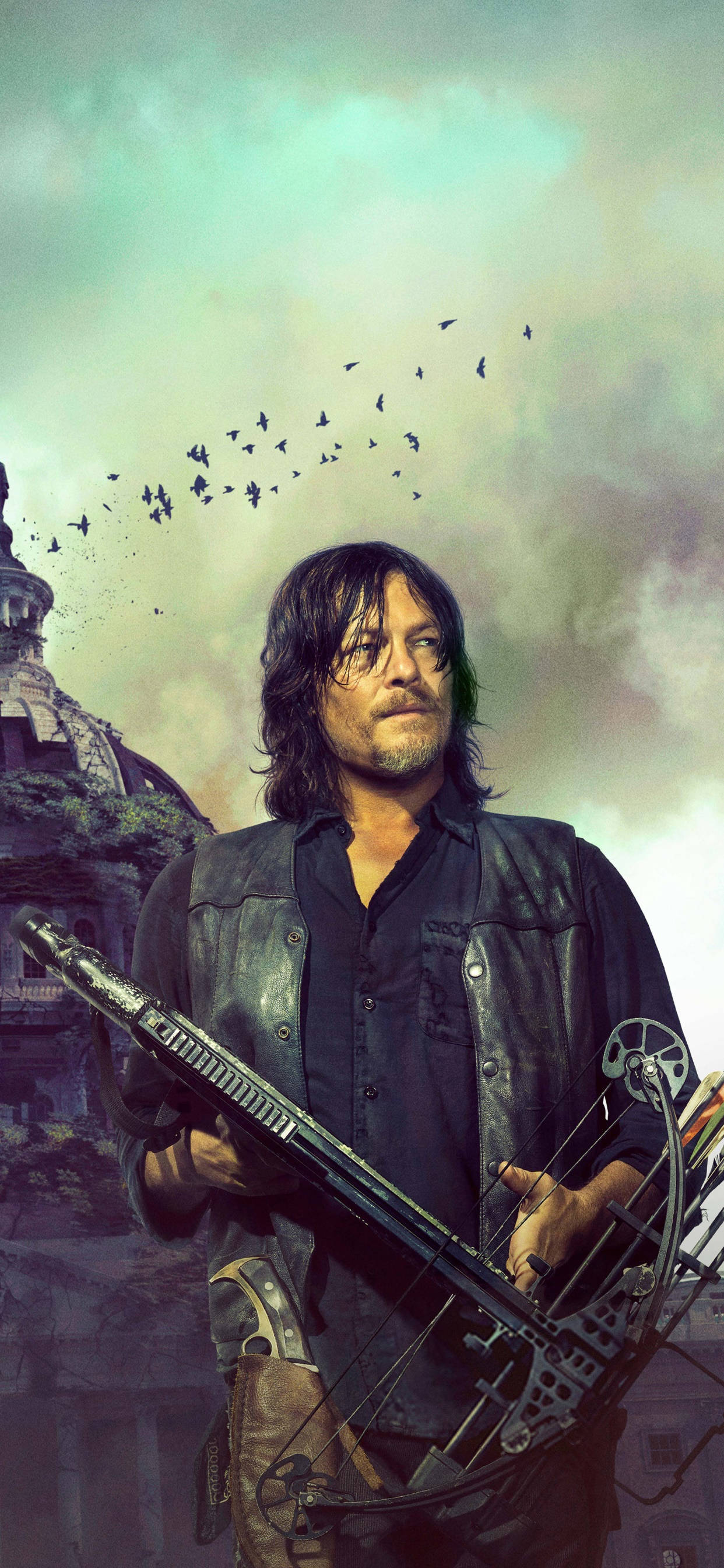 Walking Dead Daryl na Moshi Picha ya Ukuta