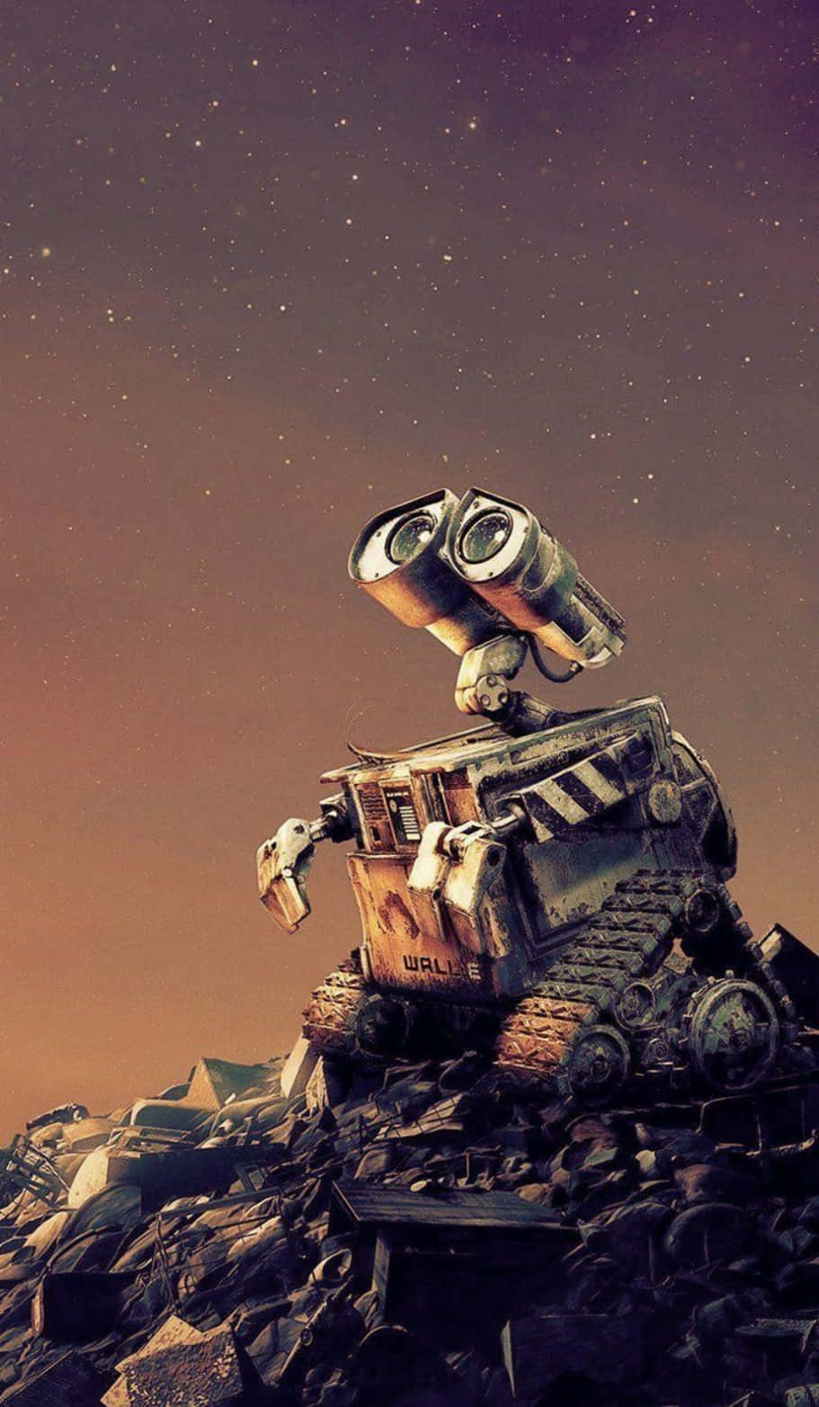 Wall E iPhone Mlima wa Vifusi Picha ya Ukuta