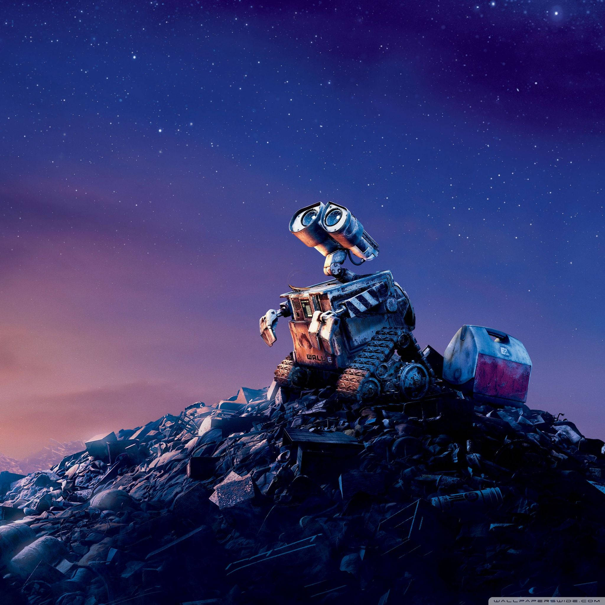 Wall-E Night Sky iPad Retina Picha ya Ukuta
