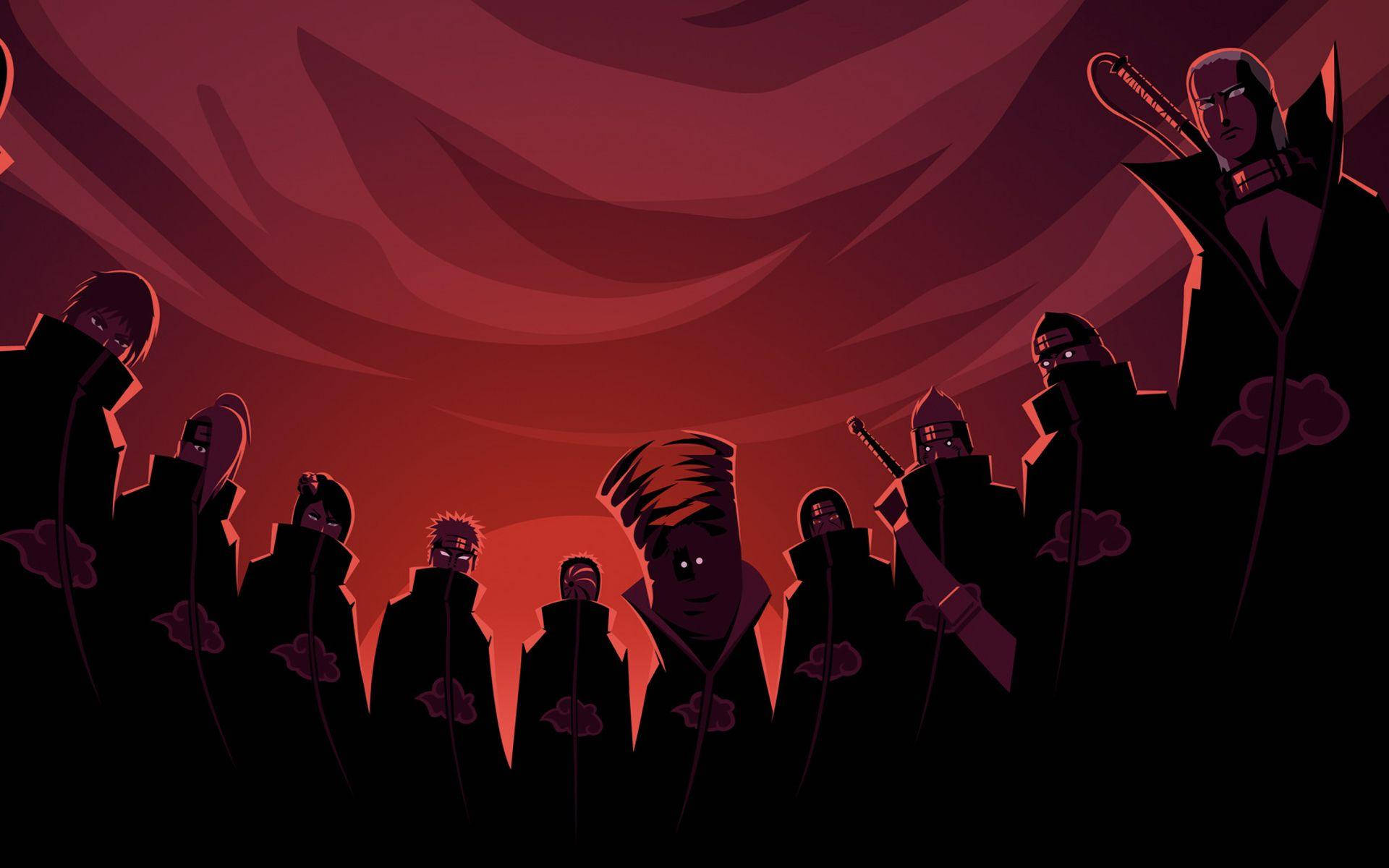 Wanachama wa Akatsuki Naruto Laptop Picha ya Ukuta