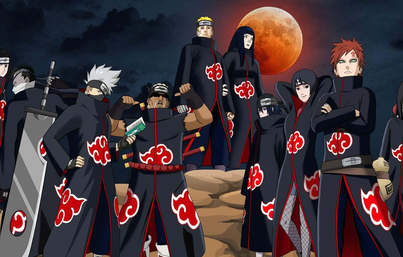 Wanachama wa Akatsuki wa Naruto Shippuden Manga Anime Picha ya Ukuta