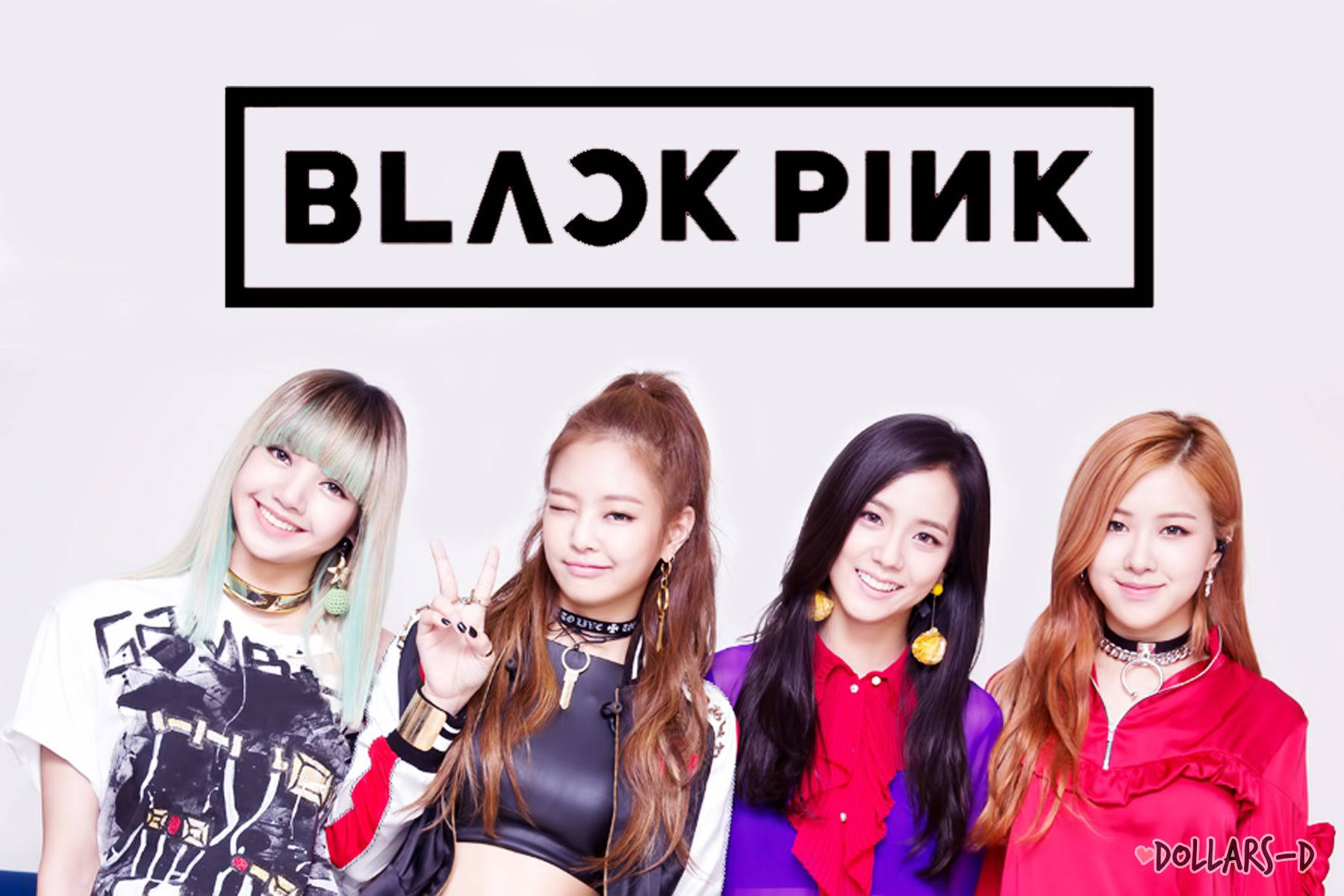 Wanachama wote wanne wa kundi la K-Pop Blackpink, Jisoo, Jennie, Rosé na Lisa, wakionekana wazuri na wenye ujasiri. Picha ya Ukuta