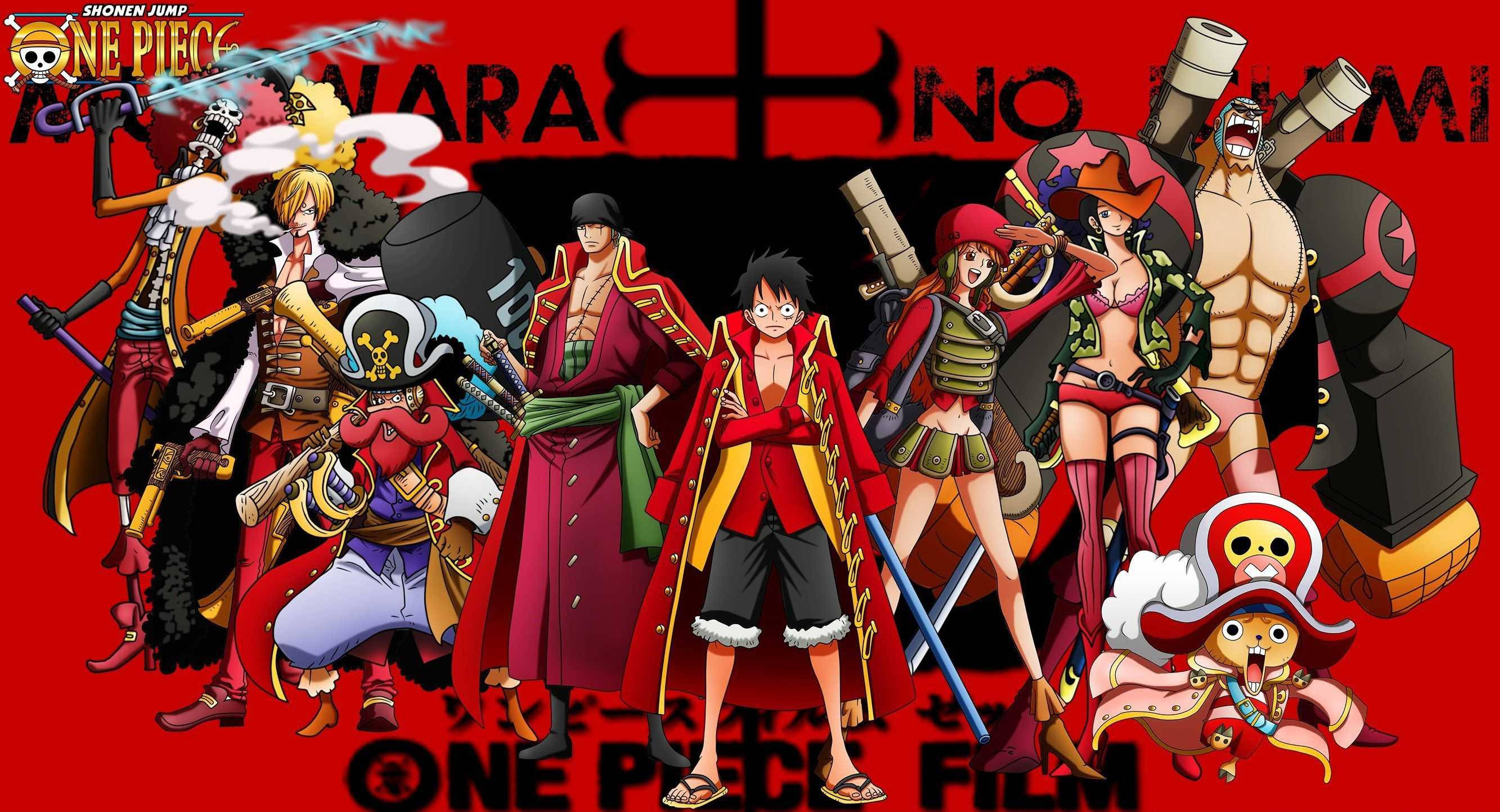 Wanajamaa wa Straw Hat - Tayari kwa Safari Yao Inayofuata! Picha ya Ukuta