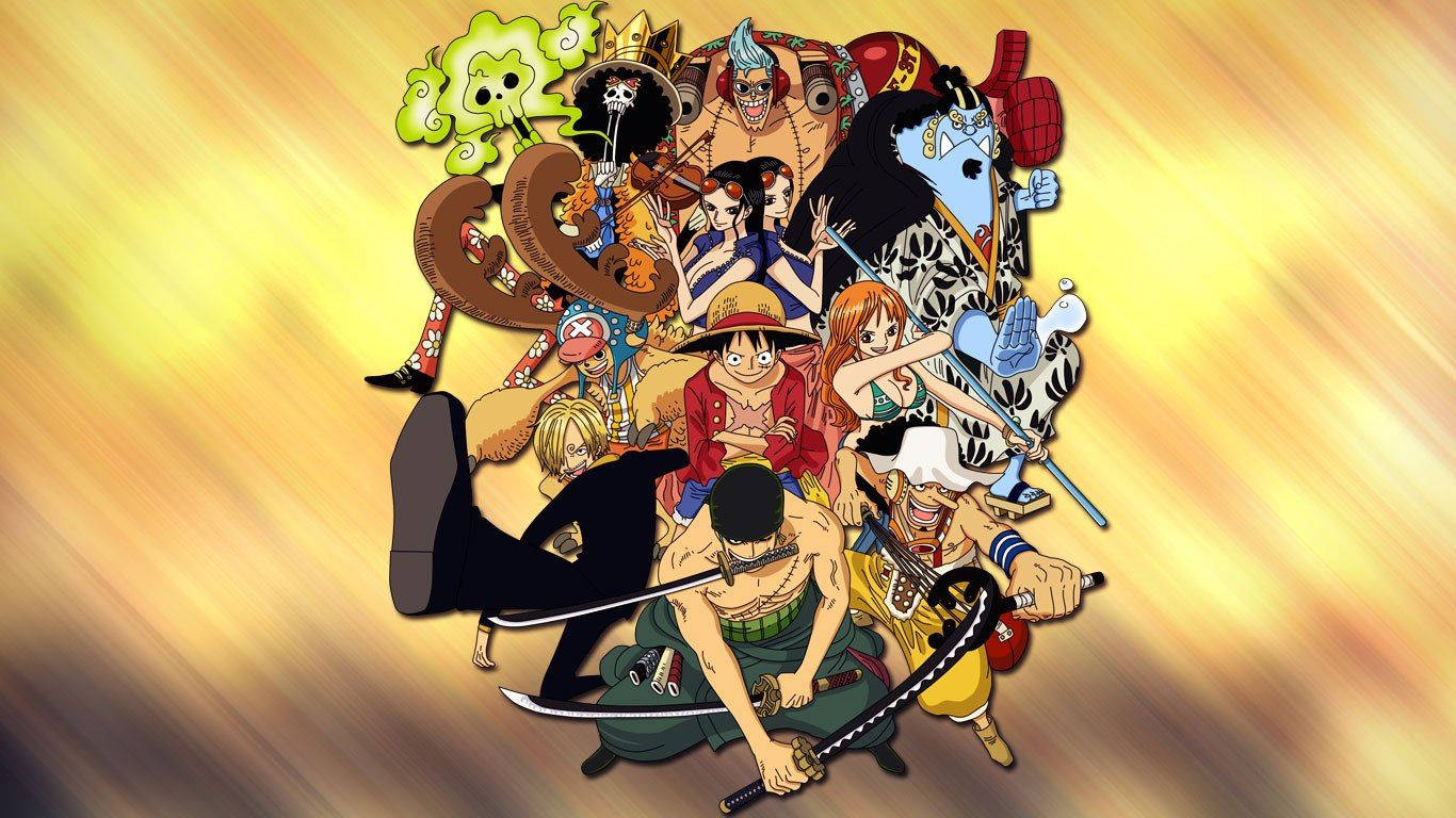 Wanajamaa wa Straw Hat wa One Piece Picha ya Ukuta