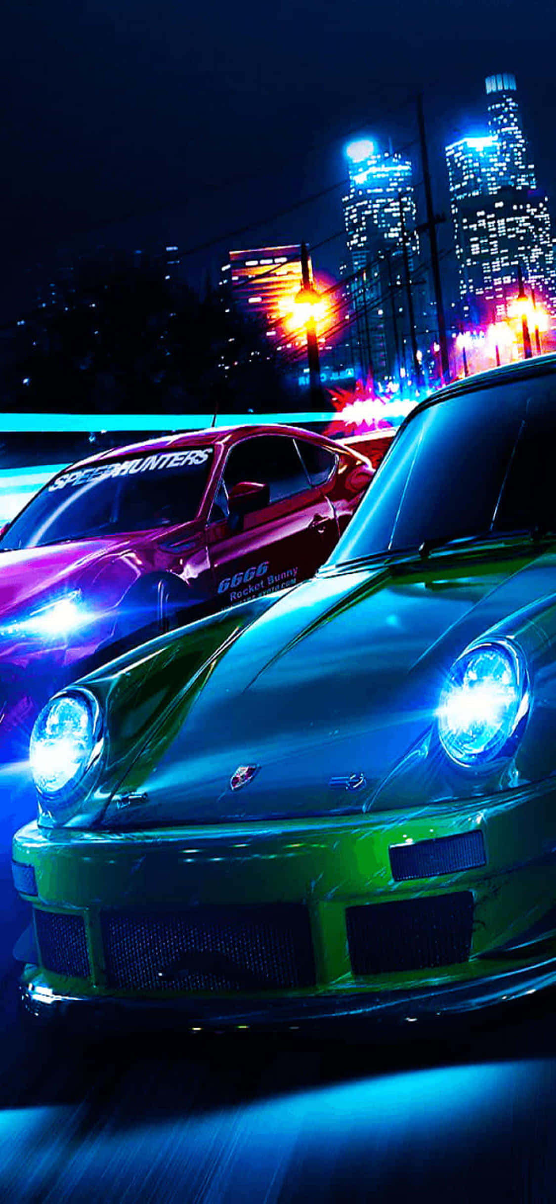 Washa injini na pata tayari kuchukua ushindani wa kusudi katika Need for Speed Heat Picha ya Ukuta