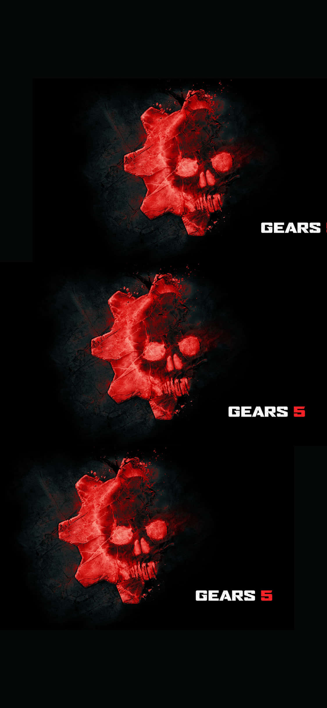 Washa kwa iPhone X na Gears of War 5 na mazingira hii yenye hatua kali. Picha ya Ukuta