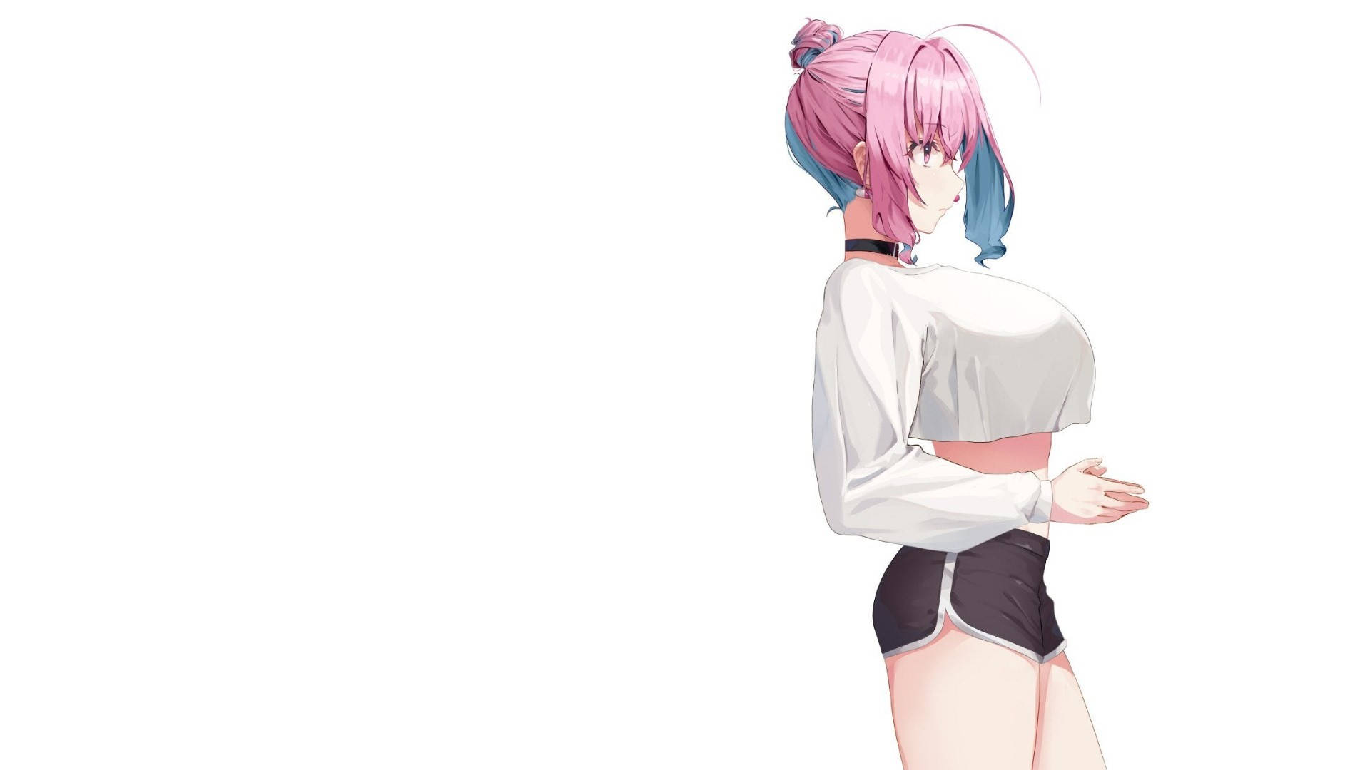 Wasichana Matiti Sanaa ya Anime Picha ya Ukuta