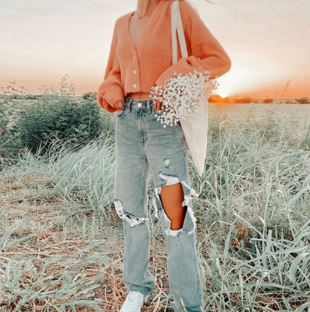 Wasichana Preppy PFP Mavazi ya Mitindo Picha ya Ukuta