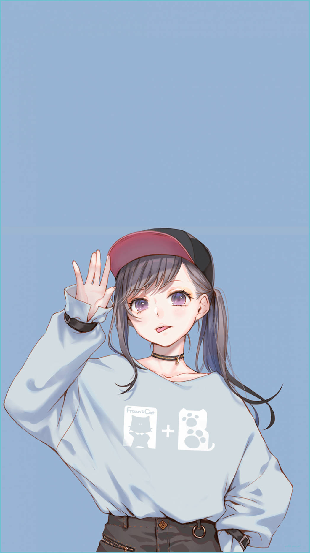 Wasichana Wa Anime Wazuri PFP Sanaa ya 3D Picha ya Ukuta