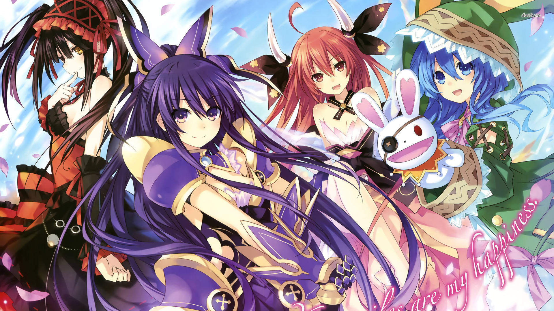 Wasichana wa Anime Date A Live Picha ya Ukuta