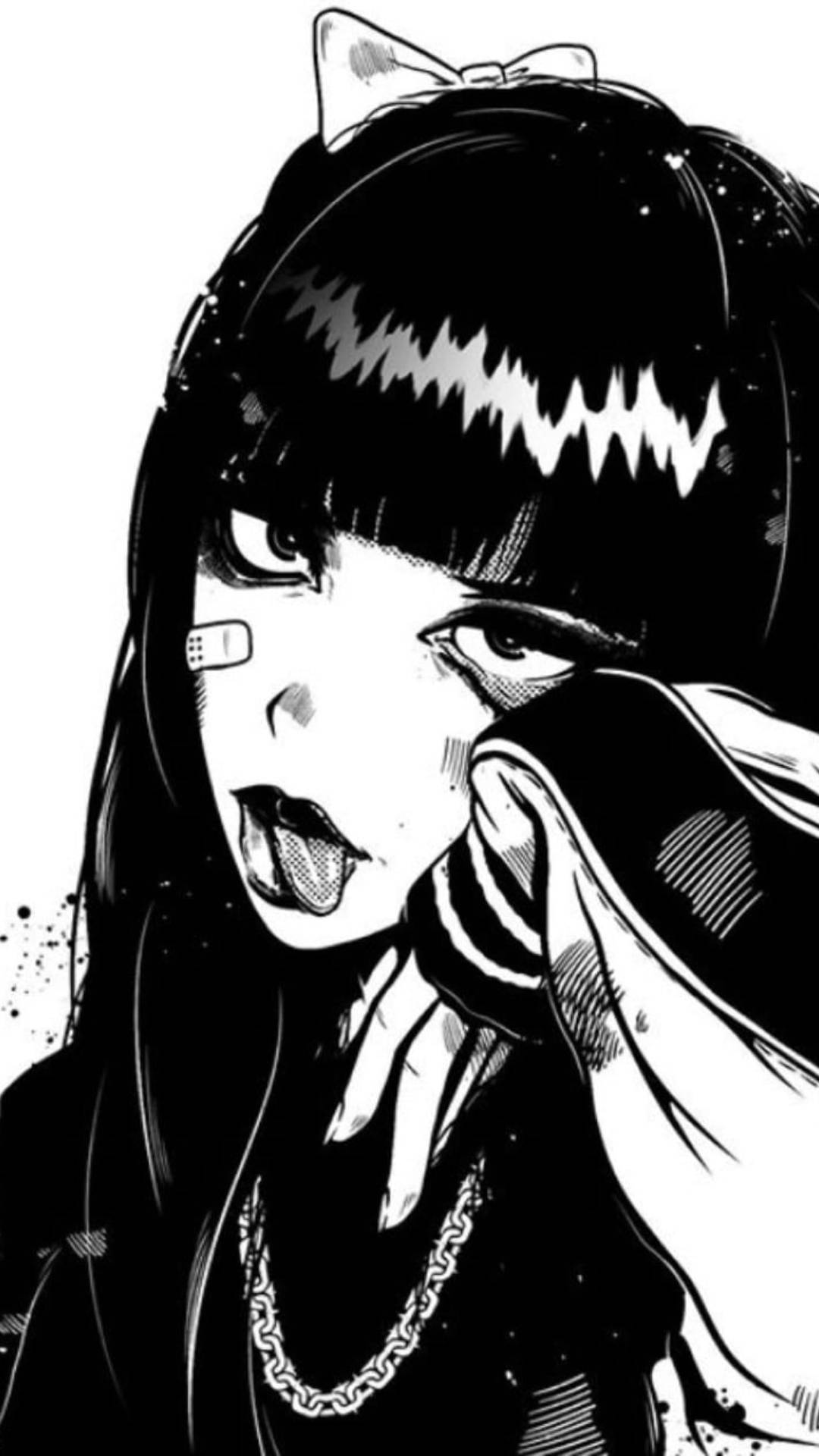 Wasifu wa Instagram wa Msichana wa Anime Goth Picha ya Ukuta