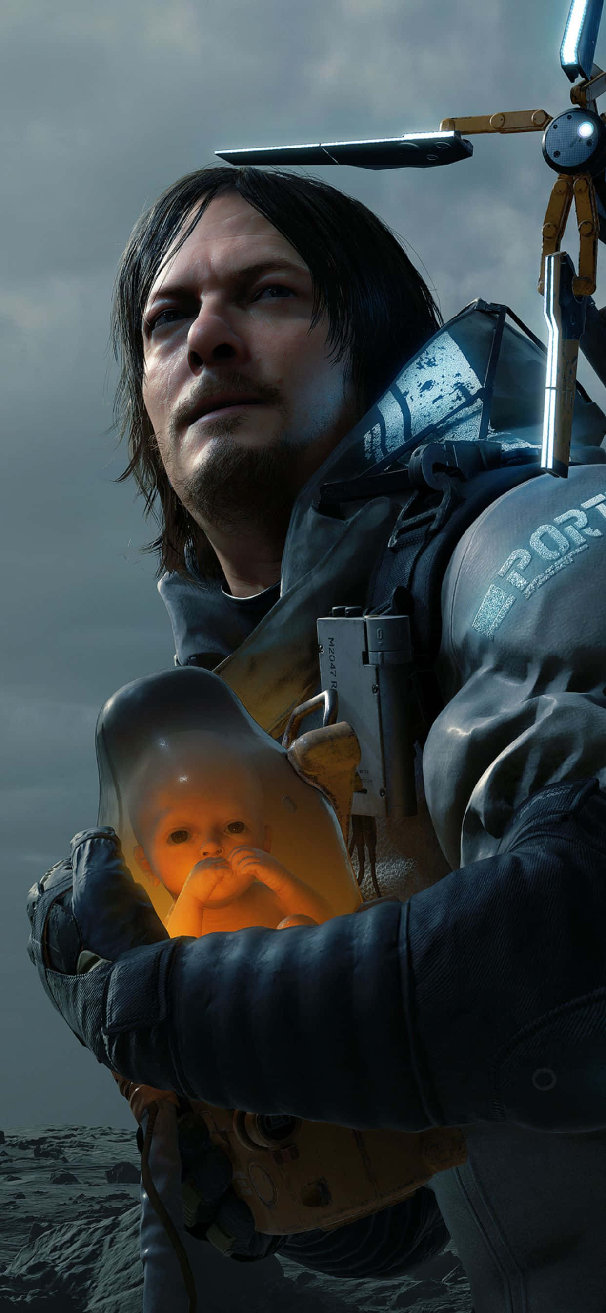 Wasili Kucheza Mchezo wa Video Uliotazamwa Sana: Death Stranding kwenye iPhone Xs Max Yako Picha ya Ukuta