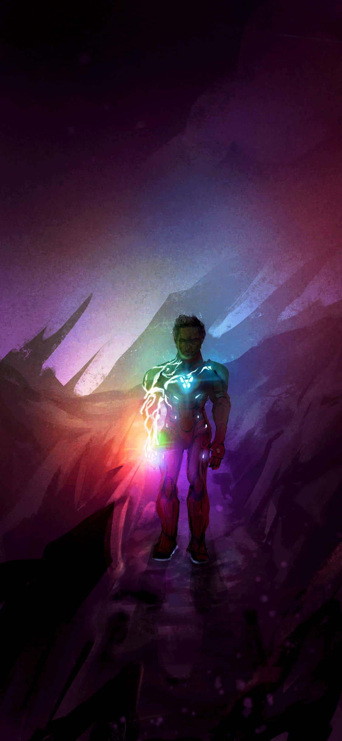 Waswa tayari kuokoa dunia na iPhone Xs Marvel's Avengers Edition! Picha ya Ukuta