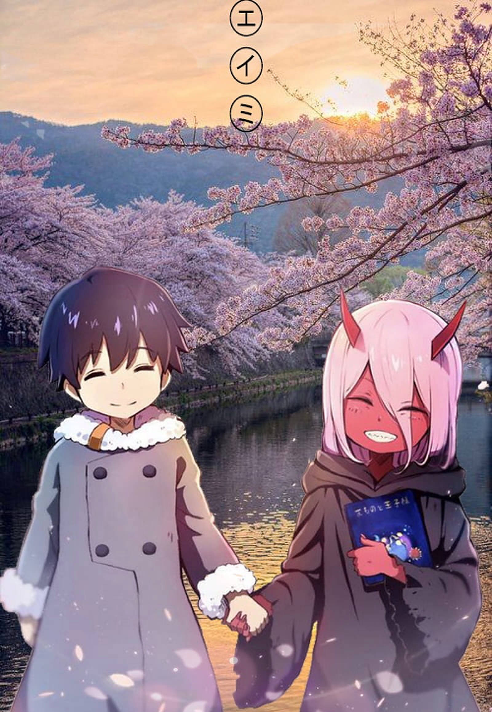 Watoto wa Anime Darling in the Franxx Picha ya Ukuta