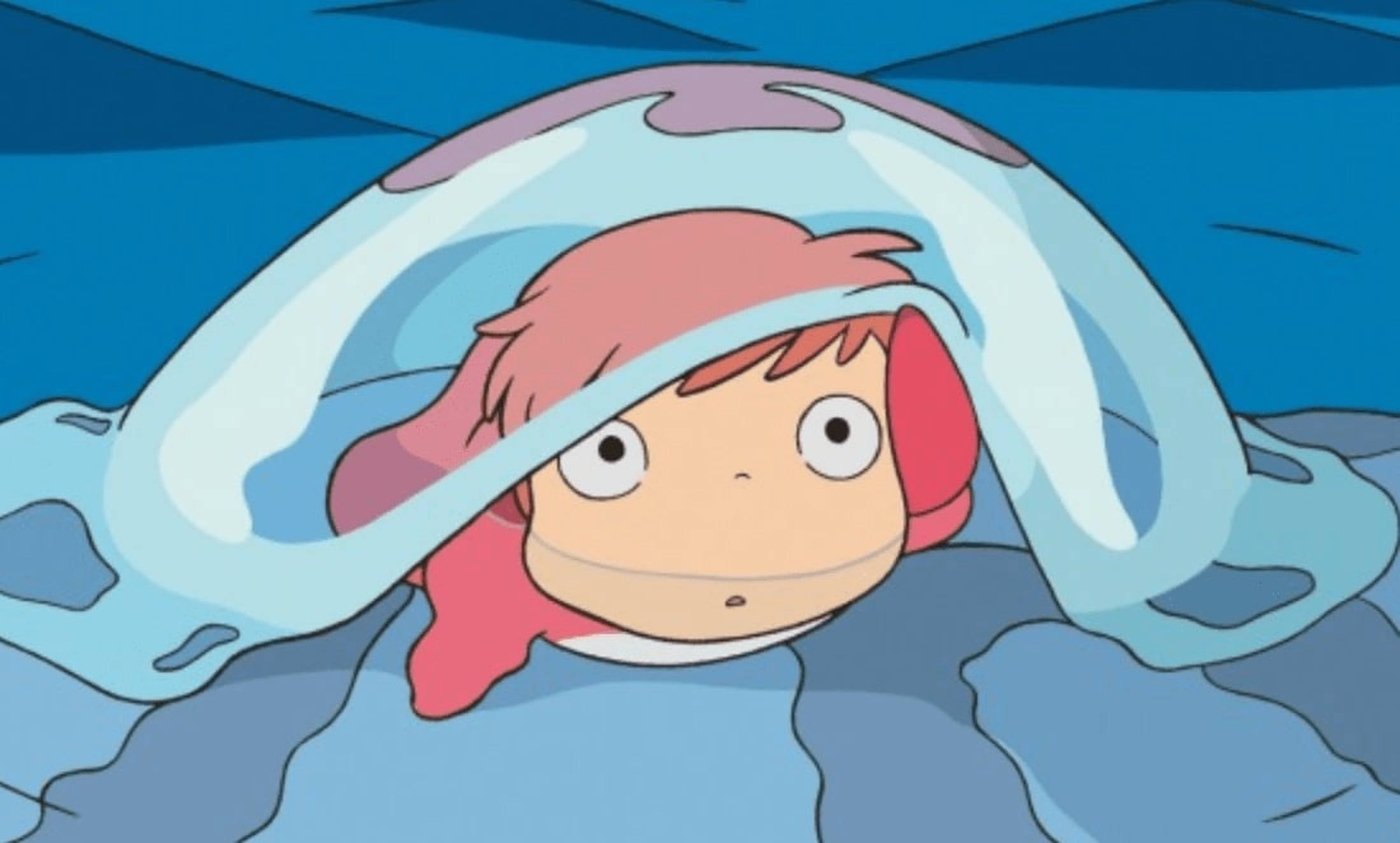 Watoto wa Anime Ponyo Picha ya Ukuta