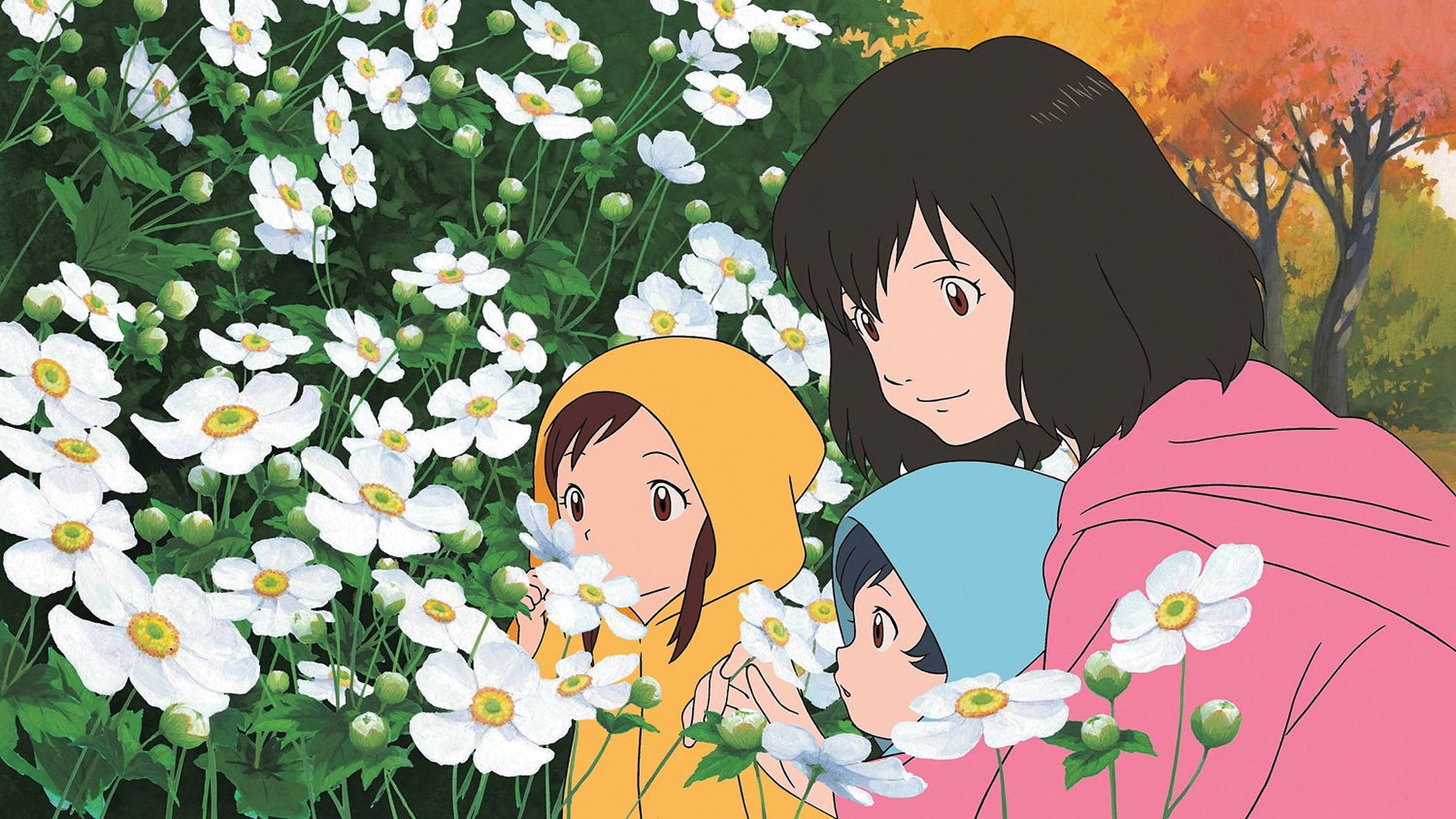 Watoto wa Mbwa Mwitu Anime Watoto Picha ya Ukuta