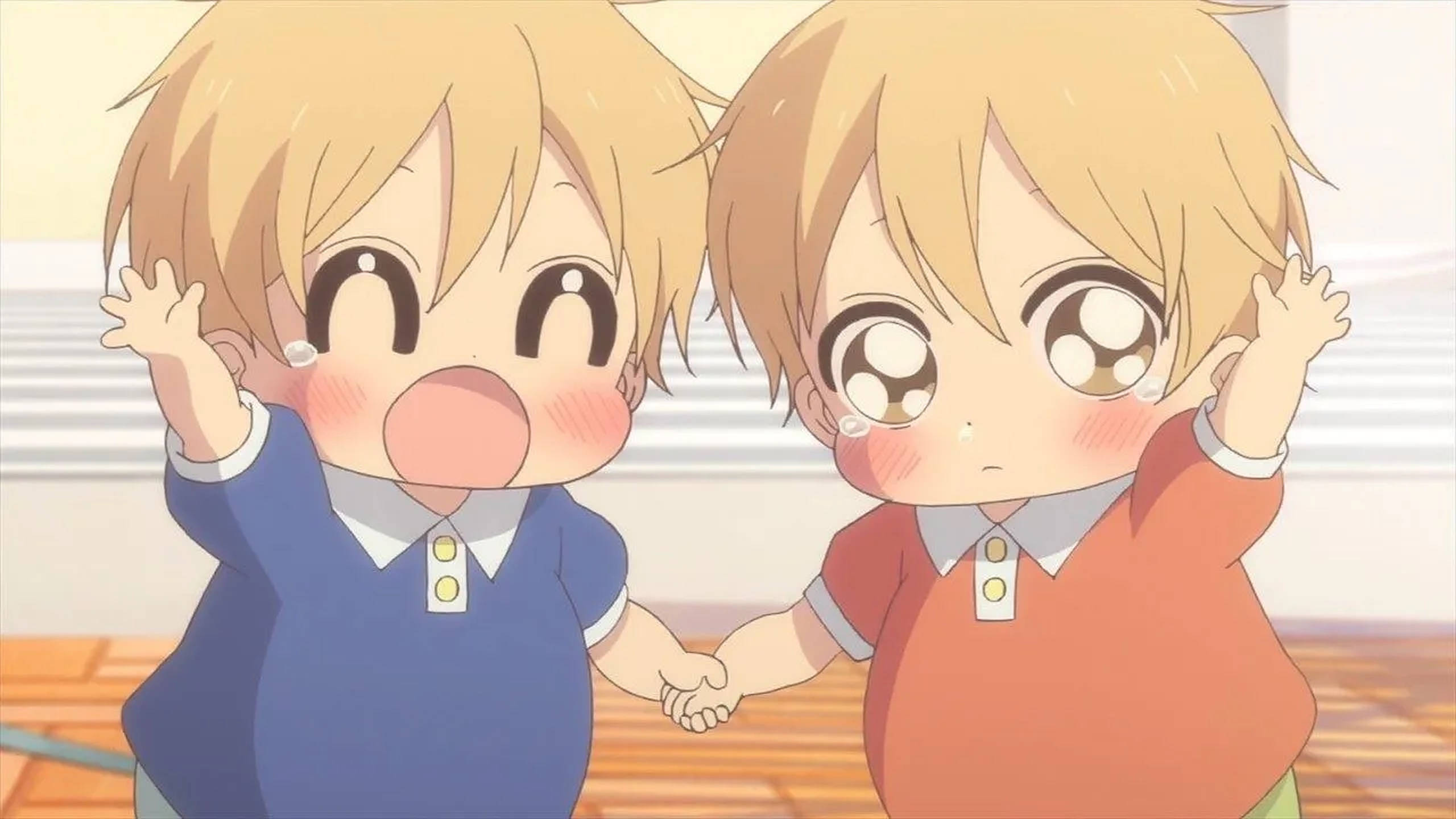Watoto Wawili Wazuri wa Anime Picha ya Ukuta