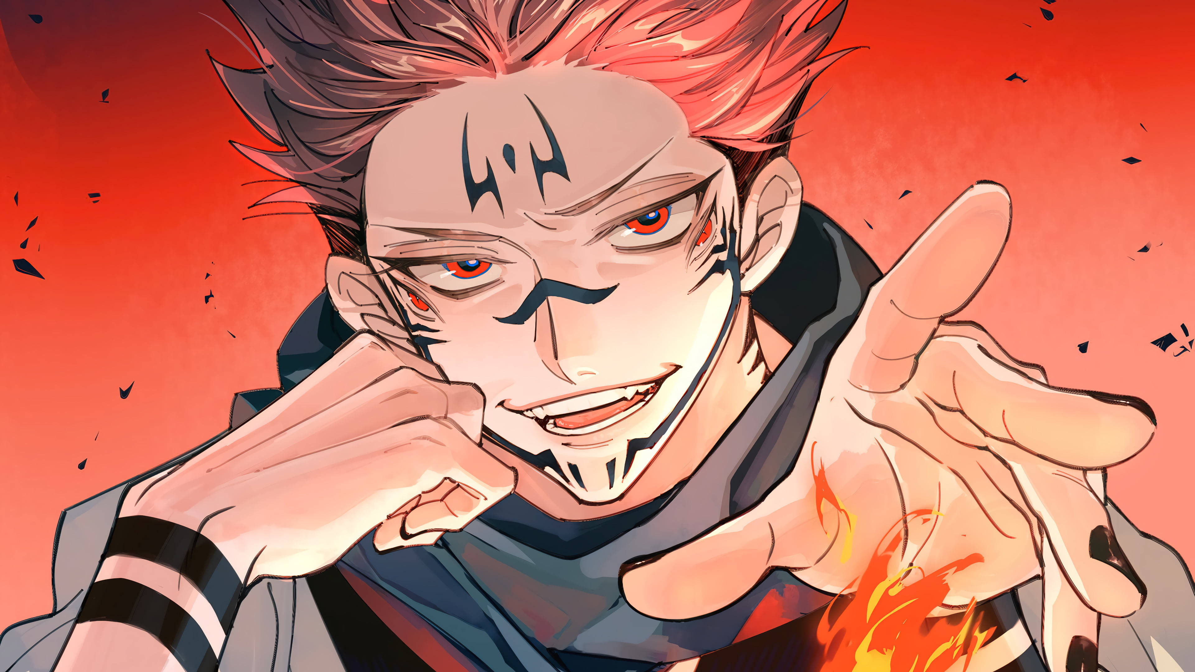 Wavulana wa Anime Sukuna Mzuri Picha ya Ukuta