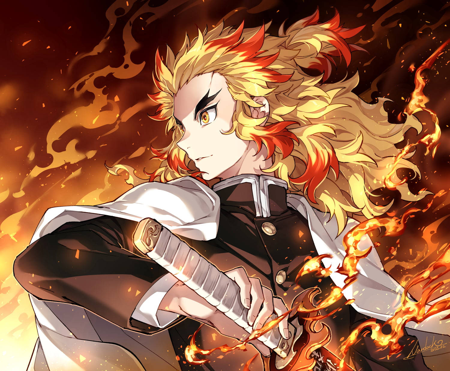 Wavulana wa Anime Rengoku Mzuri Picha ya Ukuta