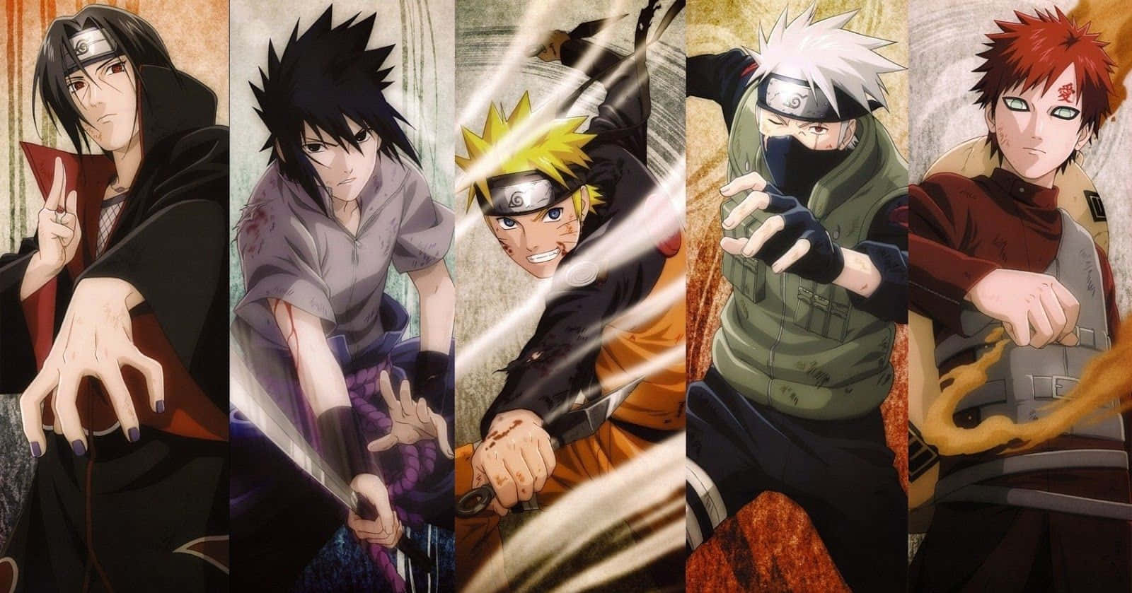 Wavulana wa Katuni ya Naruto Shippuden Manga Anime Picha ya Ukuta
