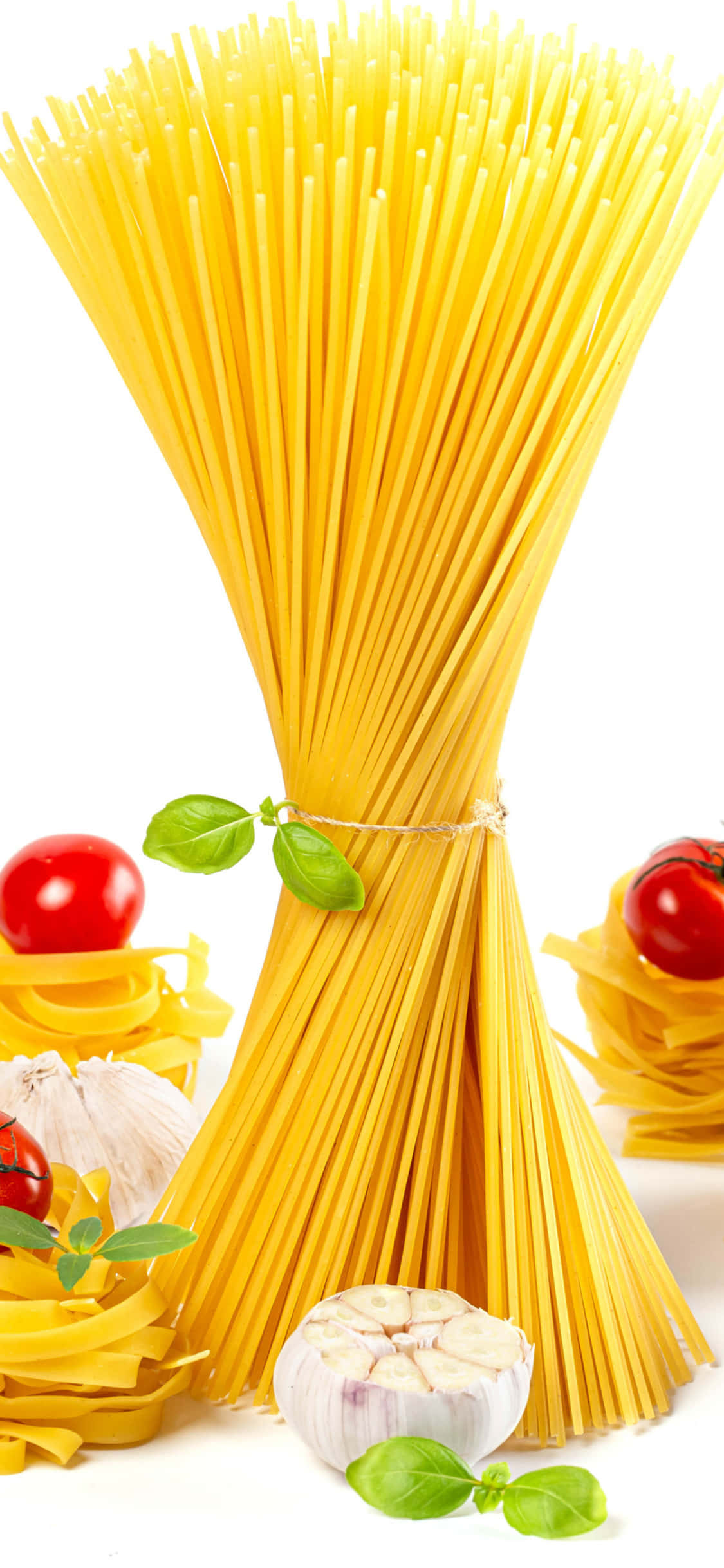 Wazo la Kupika kwenye iPhone X: Mwonekano wa Pasta wa Kuvutia Picha ya Ukuta