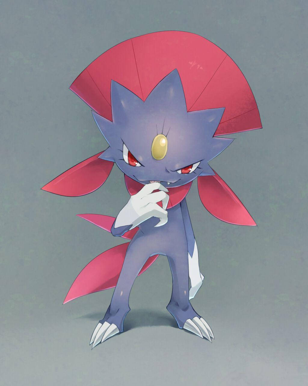 Weavile Akitabasamu Kwa Dhihaka Picha ya Ukuta