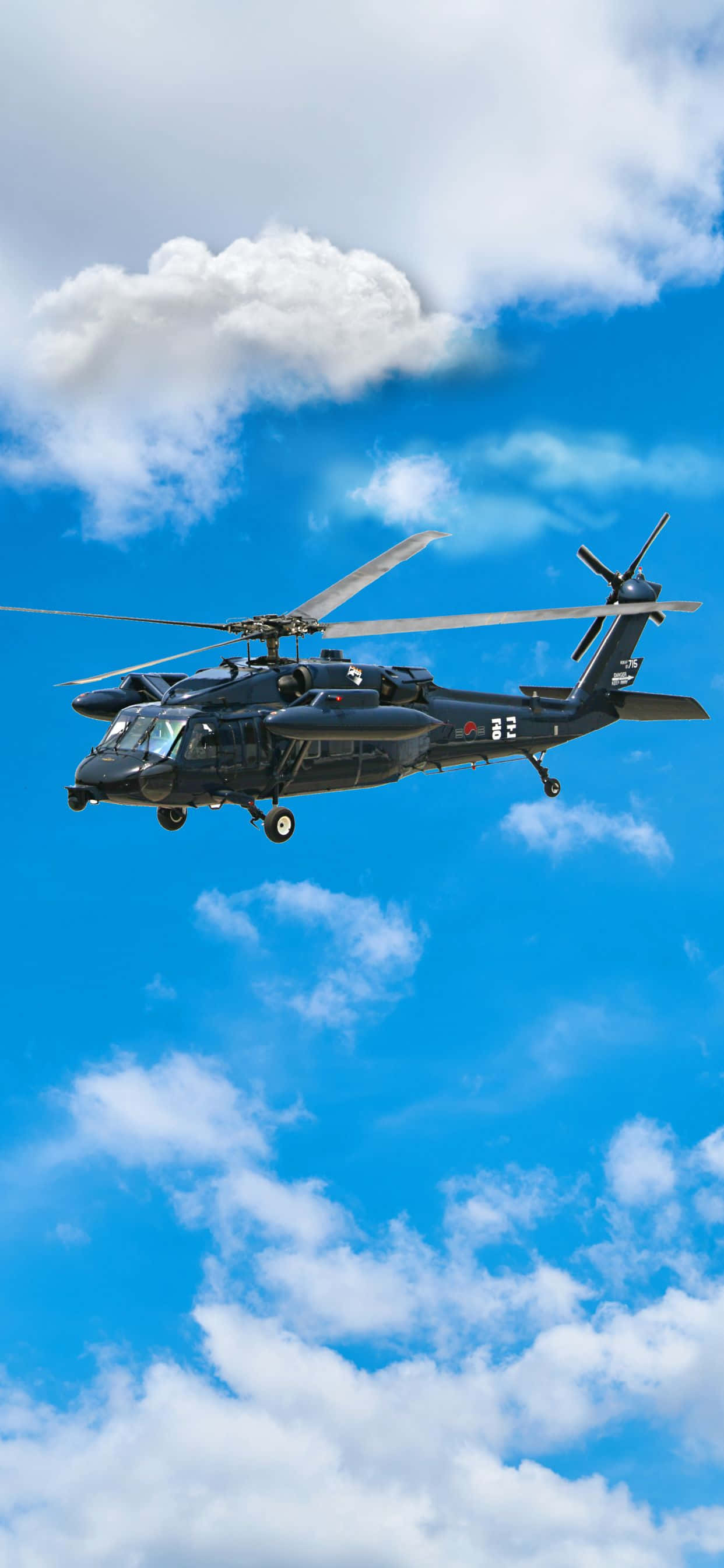 Kaa Mbele ya Wengine na iPhone Xs Max Helicopters Picha ya Ukuta