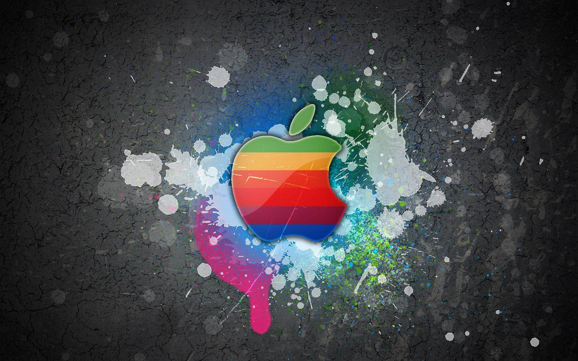 Weka poa na nembo ya Apple MacBook Picha ya Ukuta