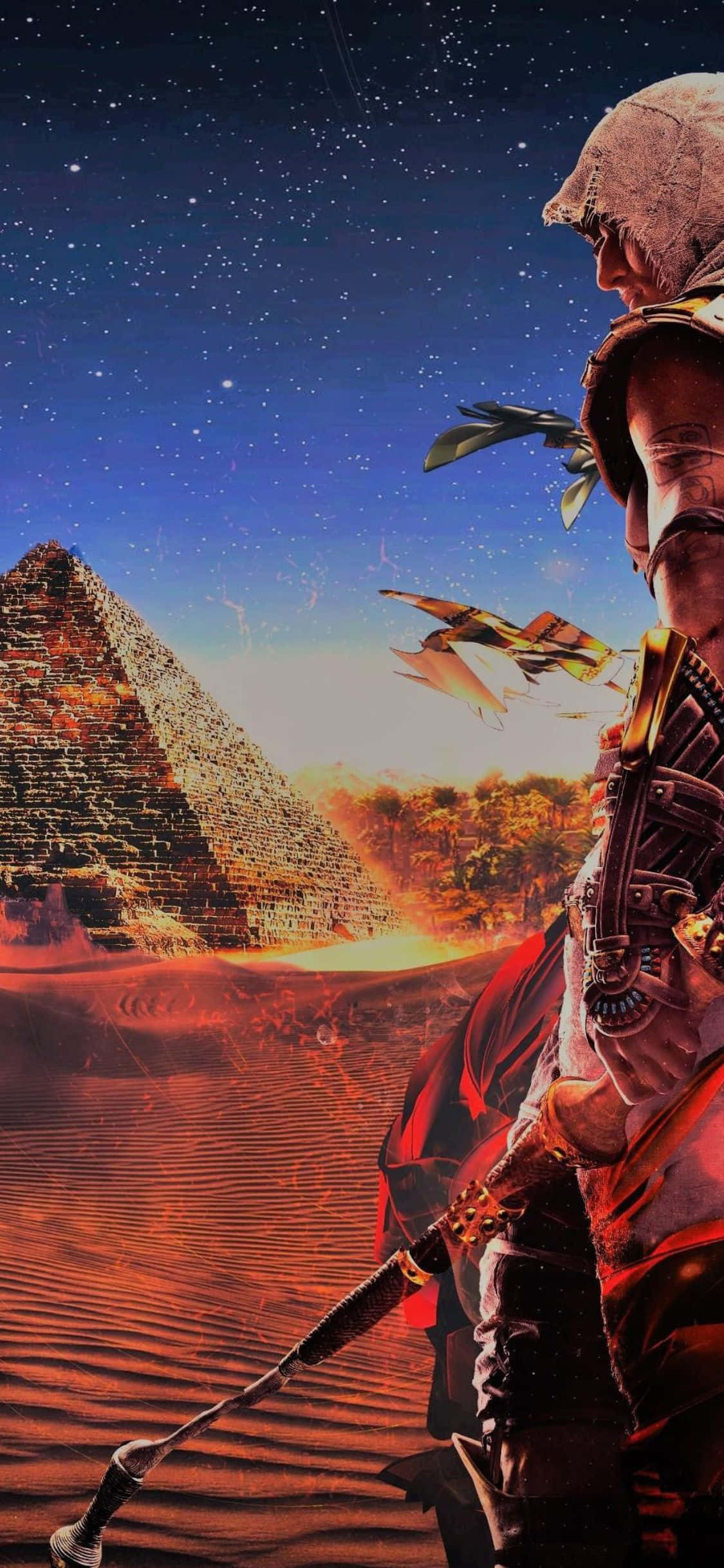 Weka tayari kucheza Assassin's Creed Origins kwenye iPhone X yako Picha ya Ukuta