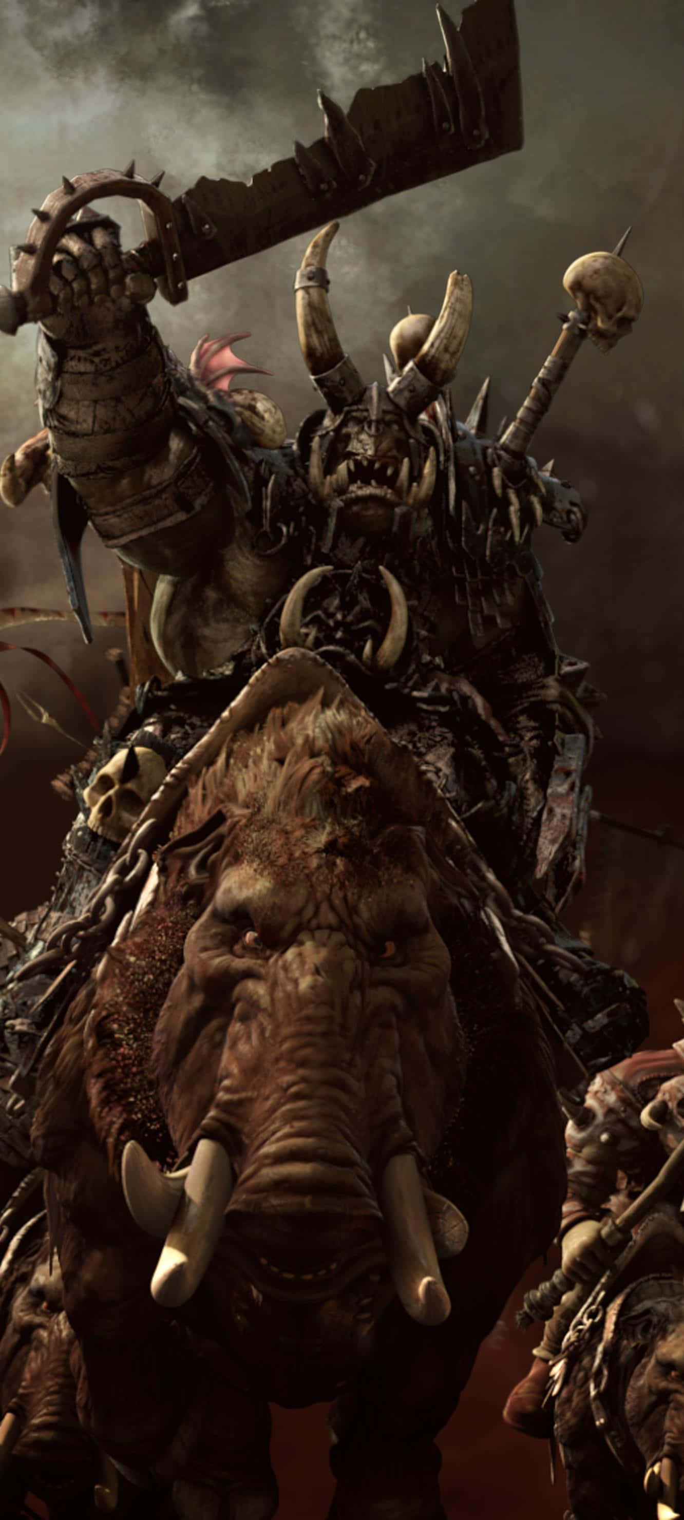 Weka tayari kwa ajili ya vita vya kihistoria vya Total War Warhammer na Pixel 3 XL Picha ya Ukuta