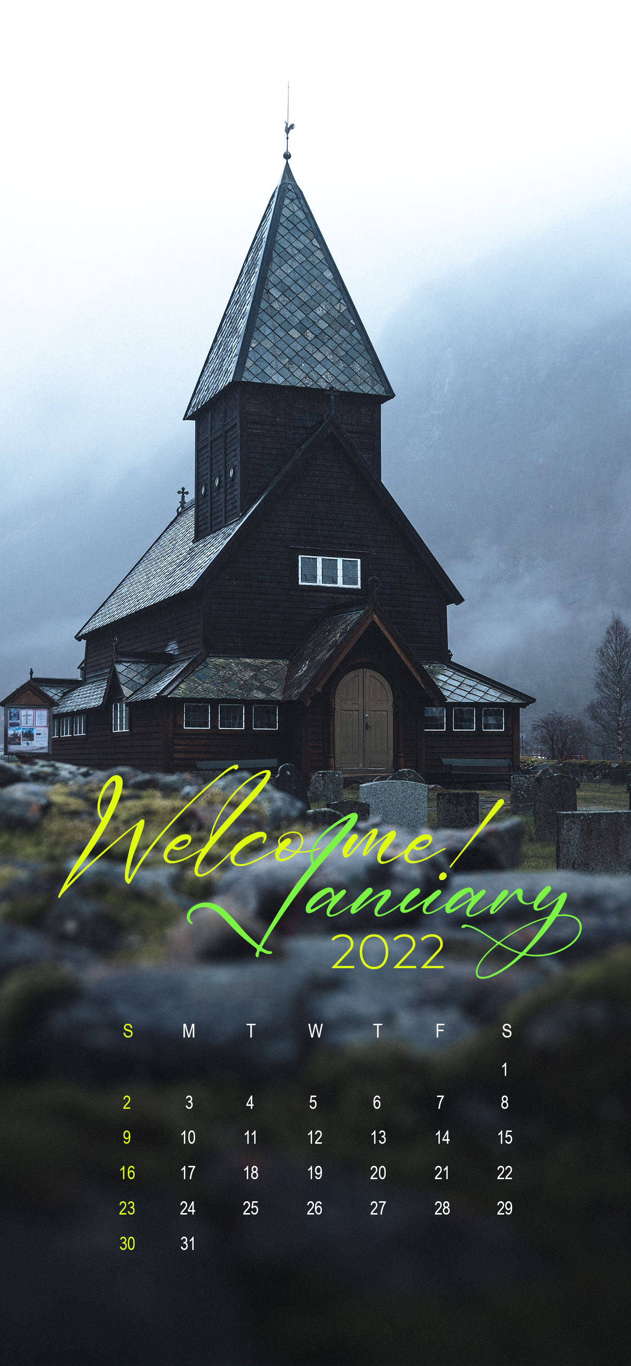 Welcome January Church Picha ya Ukuta
