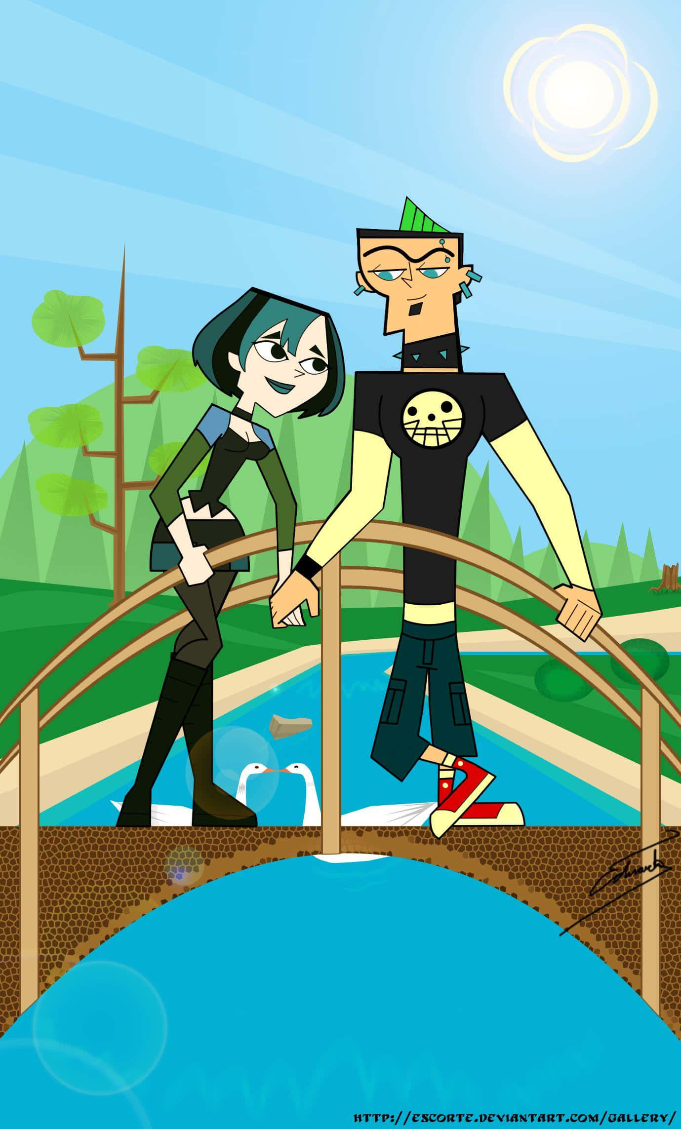 Welcome to the wild world of Total Drama! Picha ya Ukuta
