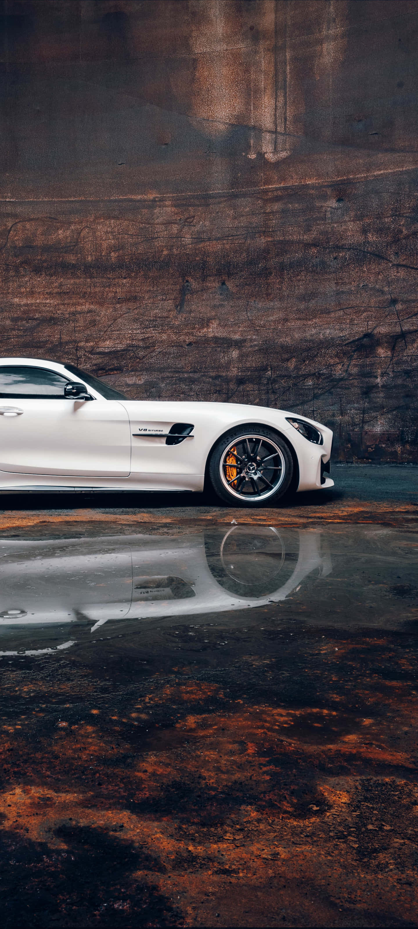 White Racing Android Amg Gt-r Background Picha ya Ukuta