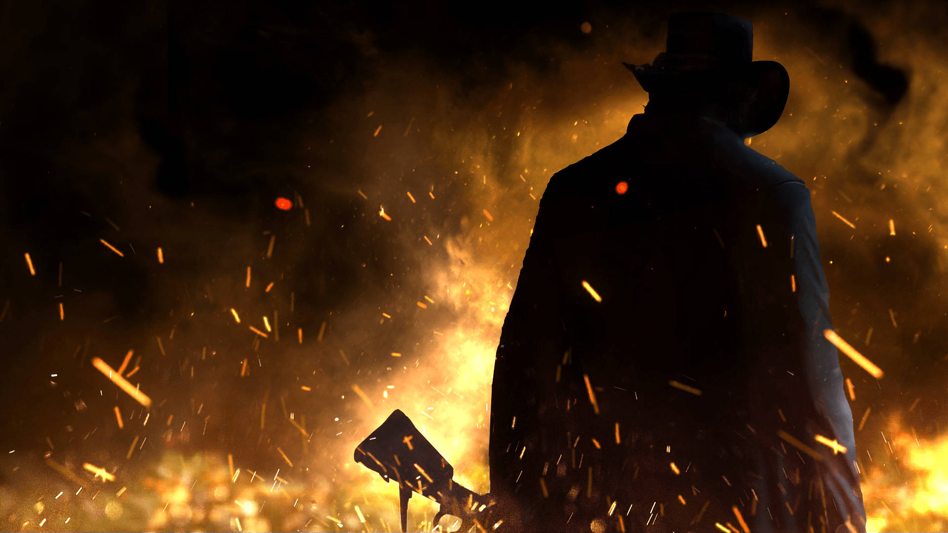 Wiki ya Moto wa Red Dead Redemption 2 4K Picha ya Ukuta