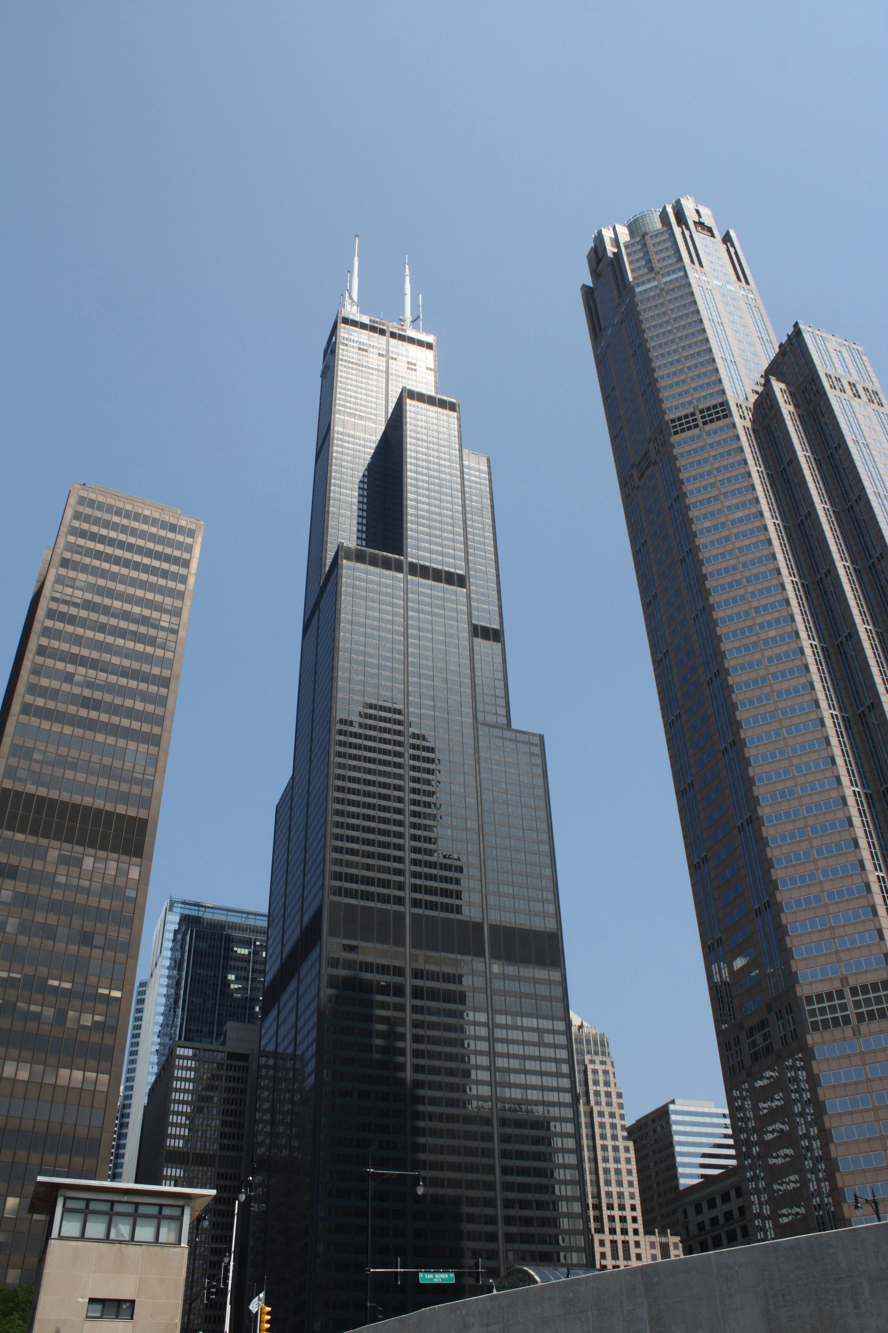 Willis Tower 108-Story Skyscraper Chicago Picha ya Ukuta